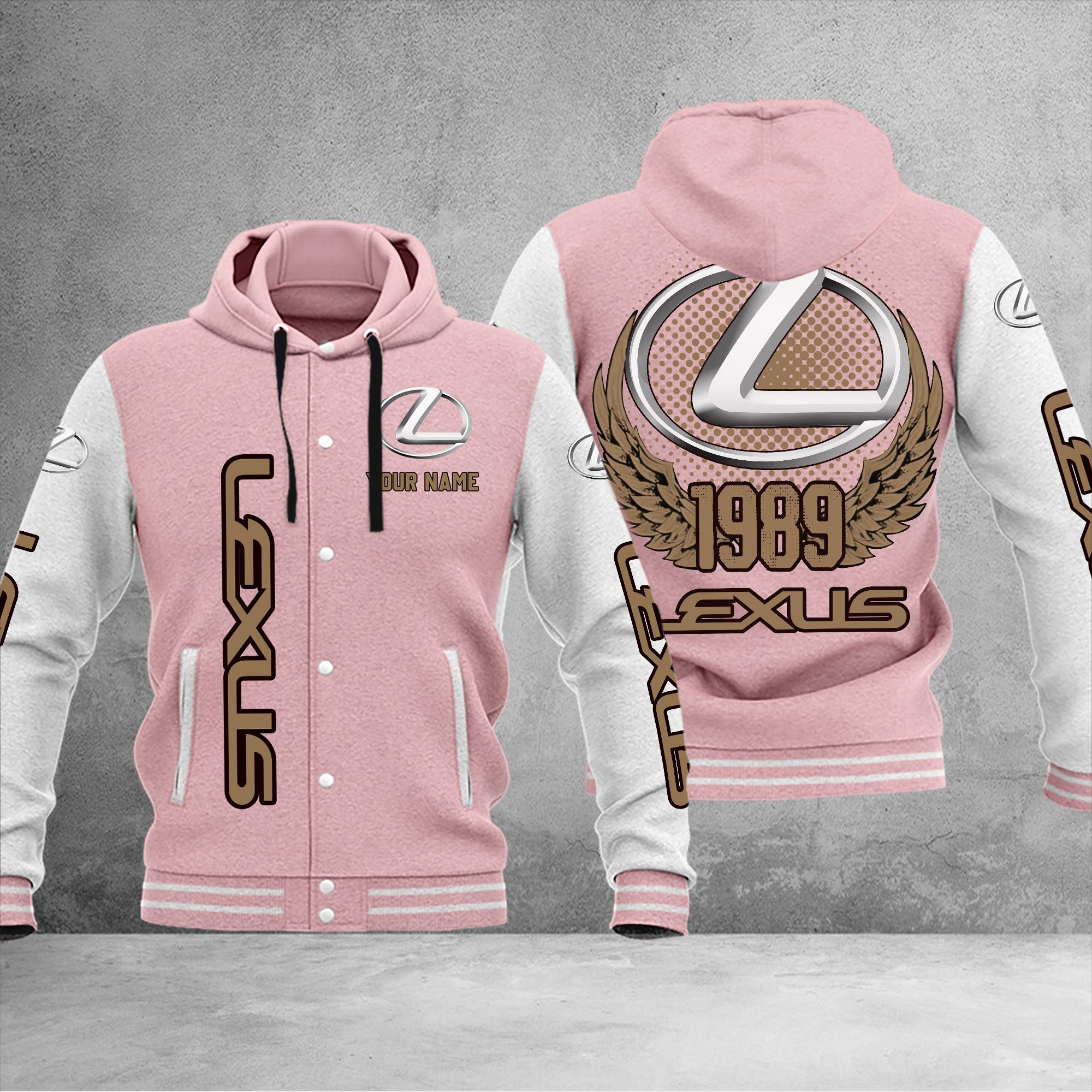 Lexus DMHJ1055 Baseball Jacket Multicolor - Famjoys Lexus DMHJ1055 Baseball Jacket Multicolor - Famjoys