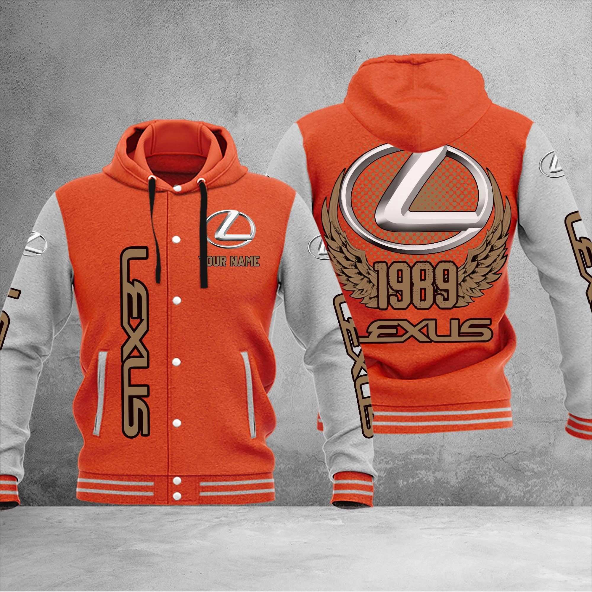 Lexus DMHJ1055 Baseball Jacket Multicolor - Famjoys Lexus DMHJ1055 Baseball Jacket Multicolor - Famjoys