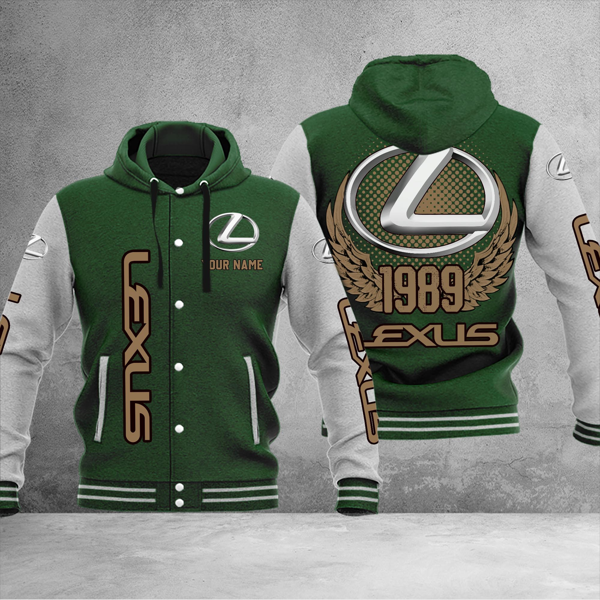 Lexus DMHJ1055 Baseball Jacket Multicolor - Famjoys Lexus DMHJ1055 Baseball Jacket Multicolor - Famjoys