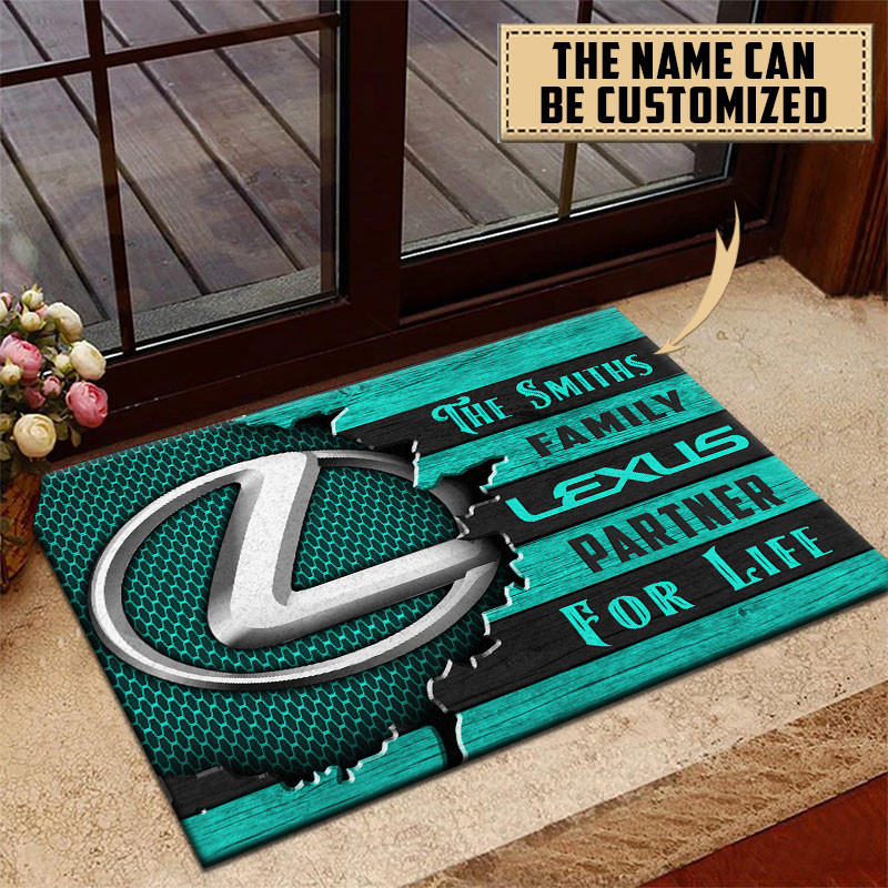 Lexus Doormat Custom Name, Multicolor - Famjoys Lexus Doormat Custom Name, Multicolor - Famjoys