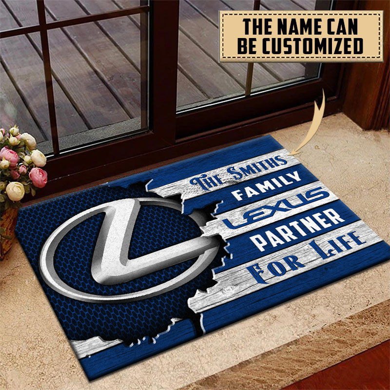 Lexus Doormat Custom Name, Multicolor - Famjoys Lexus Doormat Custom Name, Multicolor - Famjoys