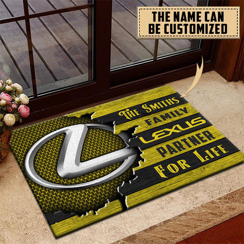 Lexus Doormat Custom Name, Multicolor - Famjoys Lexus Doormat Custom Name, Multicolor - Famjoys