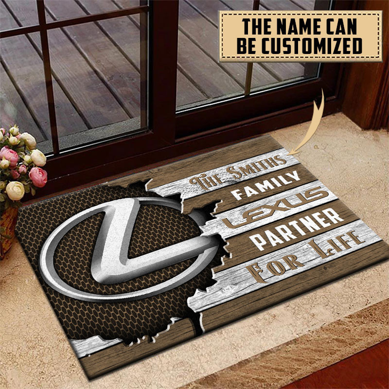Lexus Doormat Custom Name, Multicolor - Famjoys Lexus Doormat Custom Name, Multicolor - Famjoys
