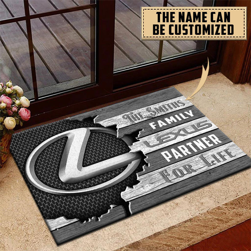 Lexus Doormat Custom Name, Multicolor - Famjoys Lexus Doormat Custom Name, Multicolor - Famjoys
