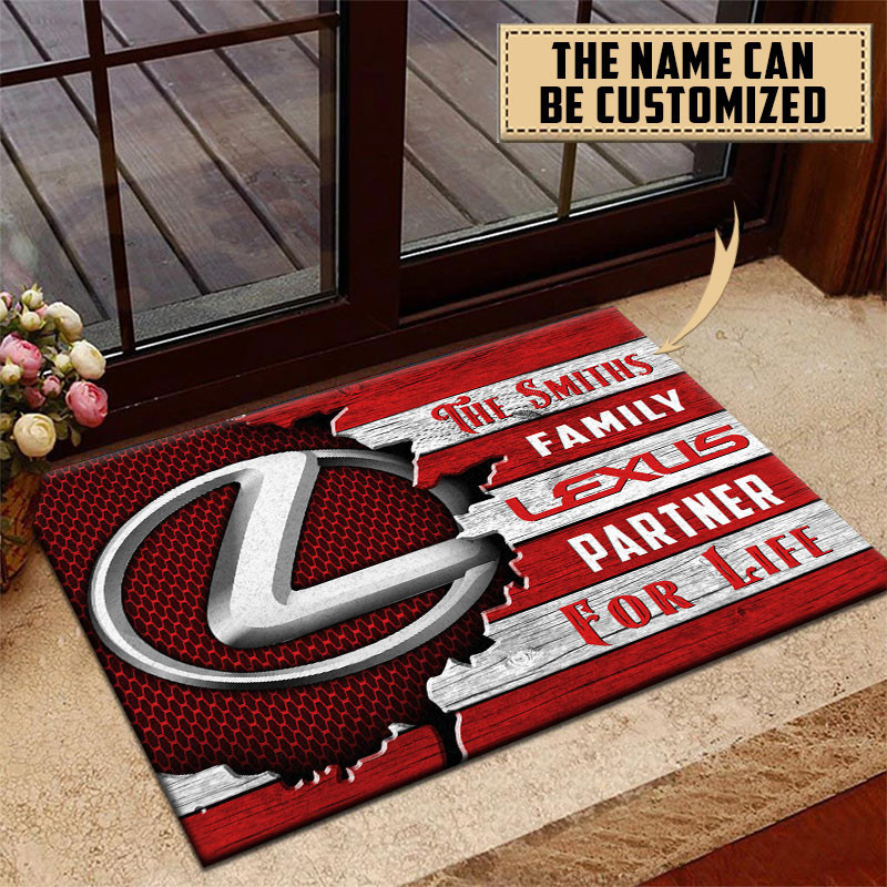Lexus Doormat Custom Name, Multicolor - Famjoys Lexus Doormat Custom Name, Multicolor - Famjoys