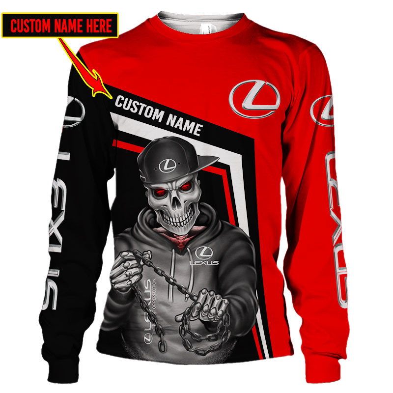 Lexus Skull Tshirt, sweatshirt, Polo, Hawaiian, Hoodie 3D Apparel Full Printing Custom Name - Famjoys Lexus Skull Tshirt, sweatshirt, Polo, Hawaiian, Hoodie 3D Apparel Full Printing Custom Name - Famjoys