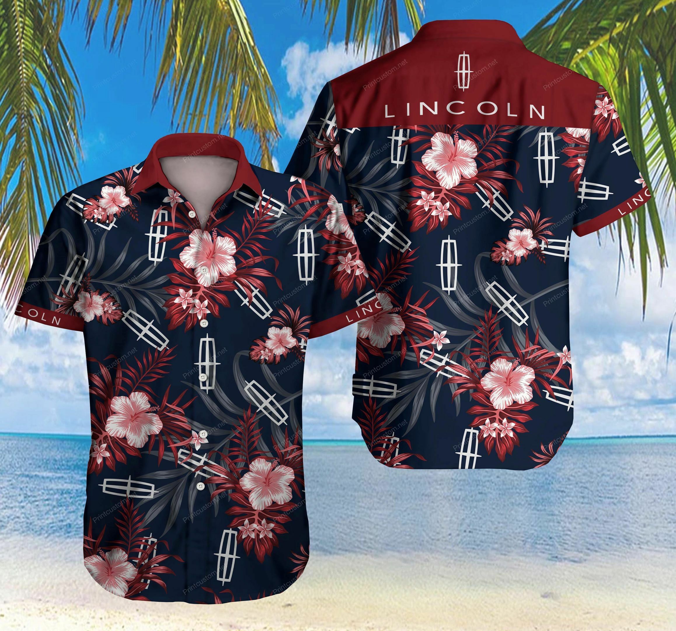 Lincoln Car Hawaiian Shirt Summer Shirt - Famjoys Lincoln Car Hawaiian Shirt Summer Shirt - Famjoys