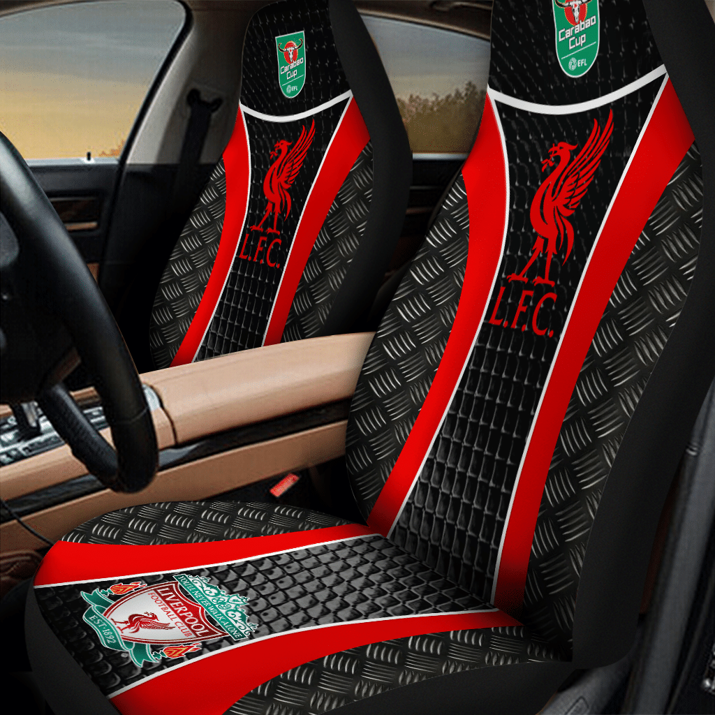 LIVERPOOL FC - Carabao cup winners 2022 Car Seat Covers (SET OF 2) - L2