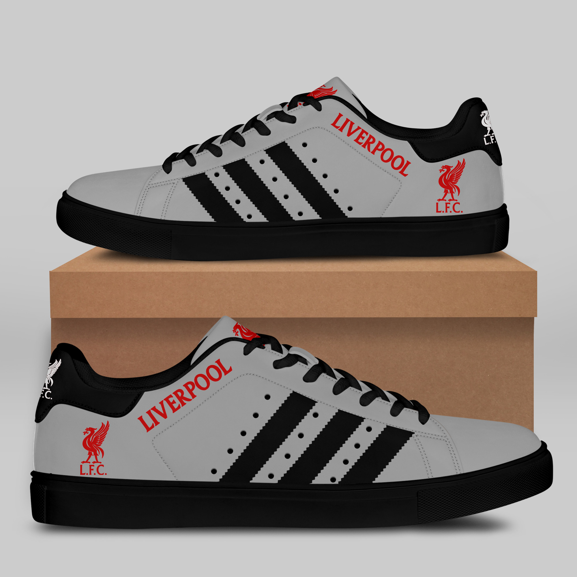 Liverpool FC Stn Smith Shoes Ver 5 - Famjoys Liverpool FC Stn Smith Shoes Ver 5 - Famjoys