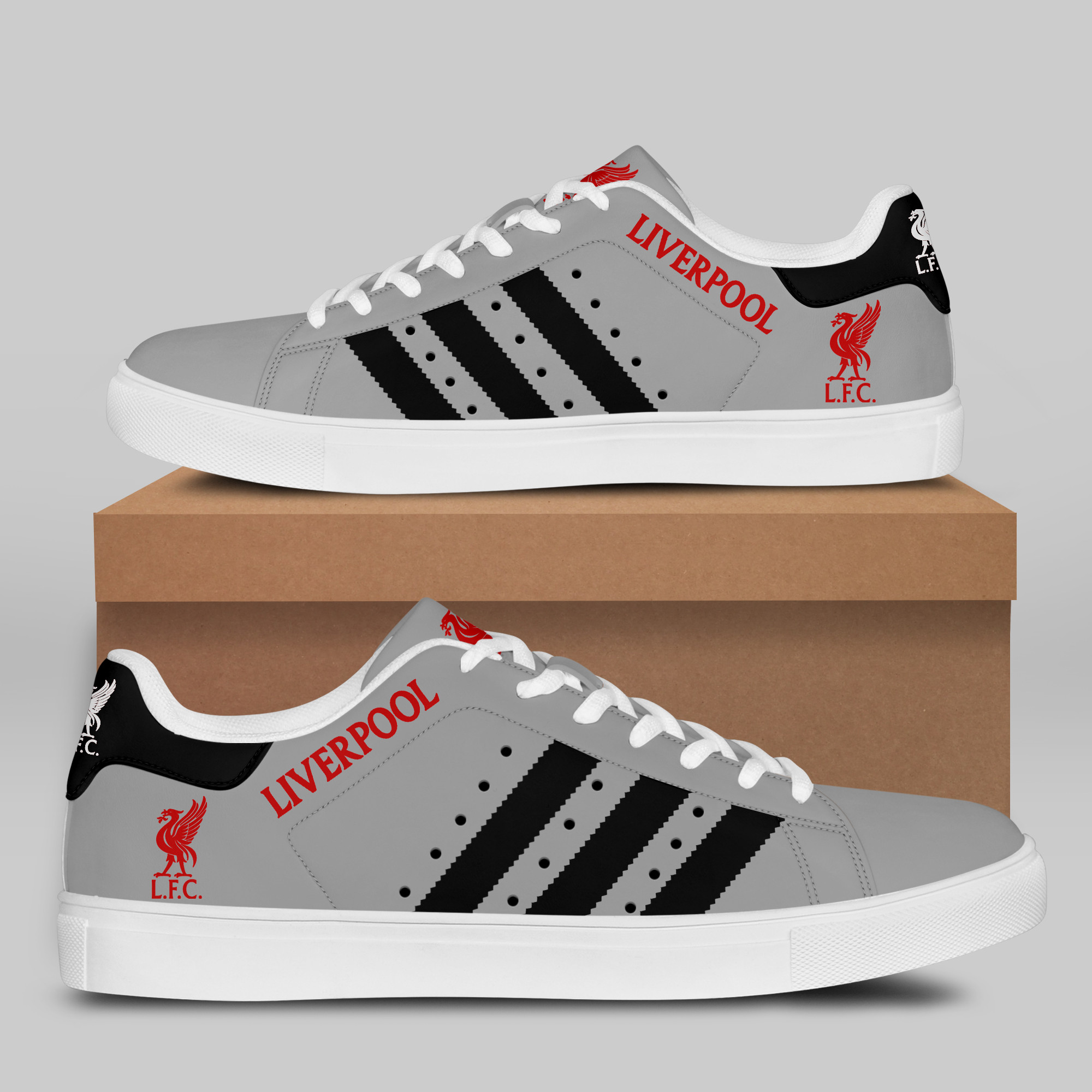 Liverpool FC Stn Smith Shoes Ver 5 - Famjoys Liverpool FC Stn Smith Shoes Ver 5 - Famjoys