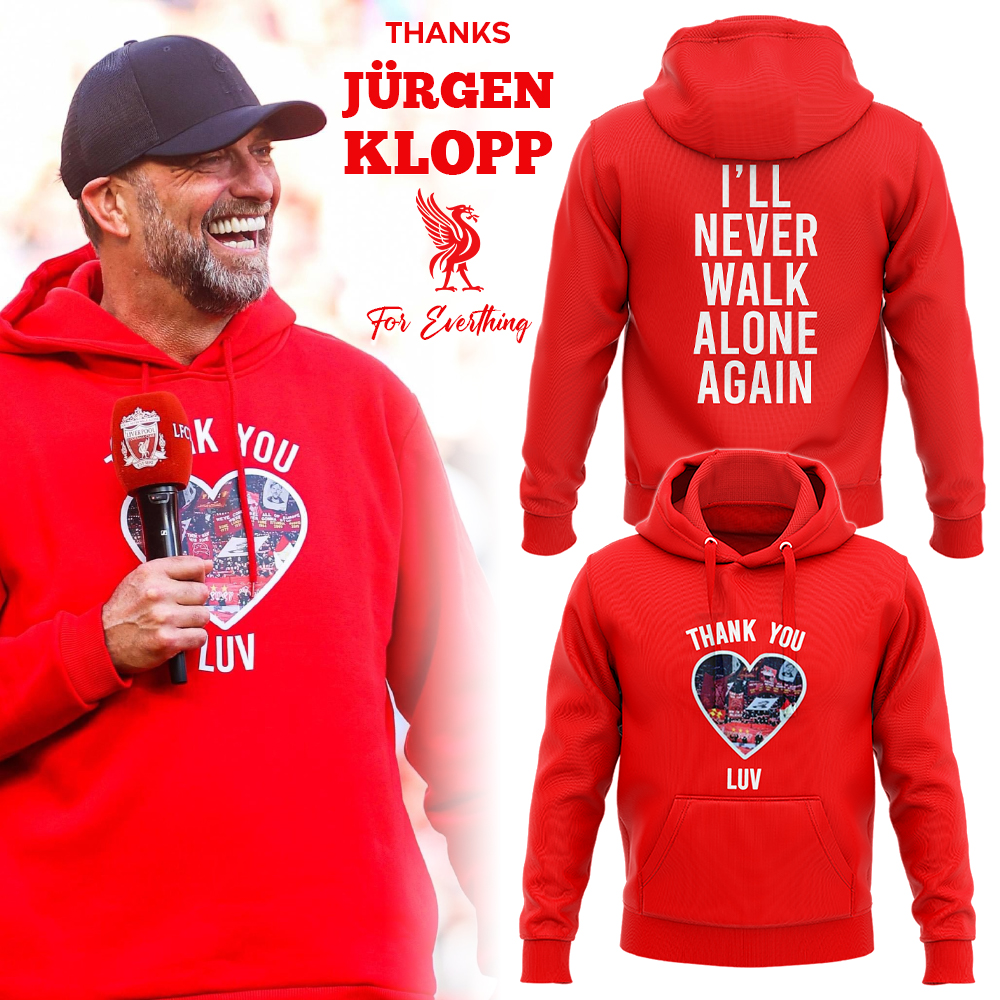 Liverpool Thank you Jurgen Klopp Hoodie Limited - Famjoys Liverpool Thank you Jurgen Klopp Hoodie Limited - Famjoys