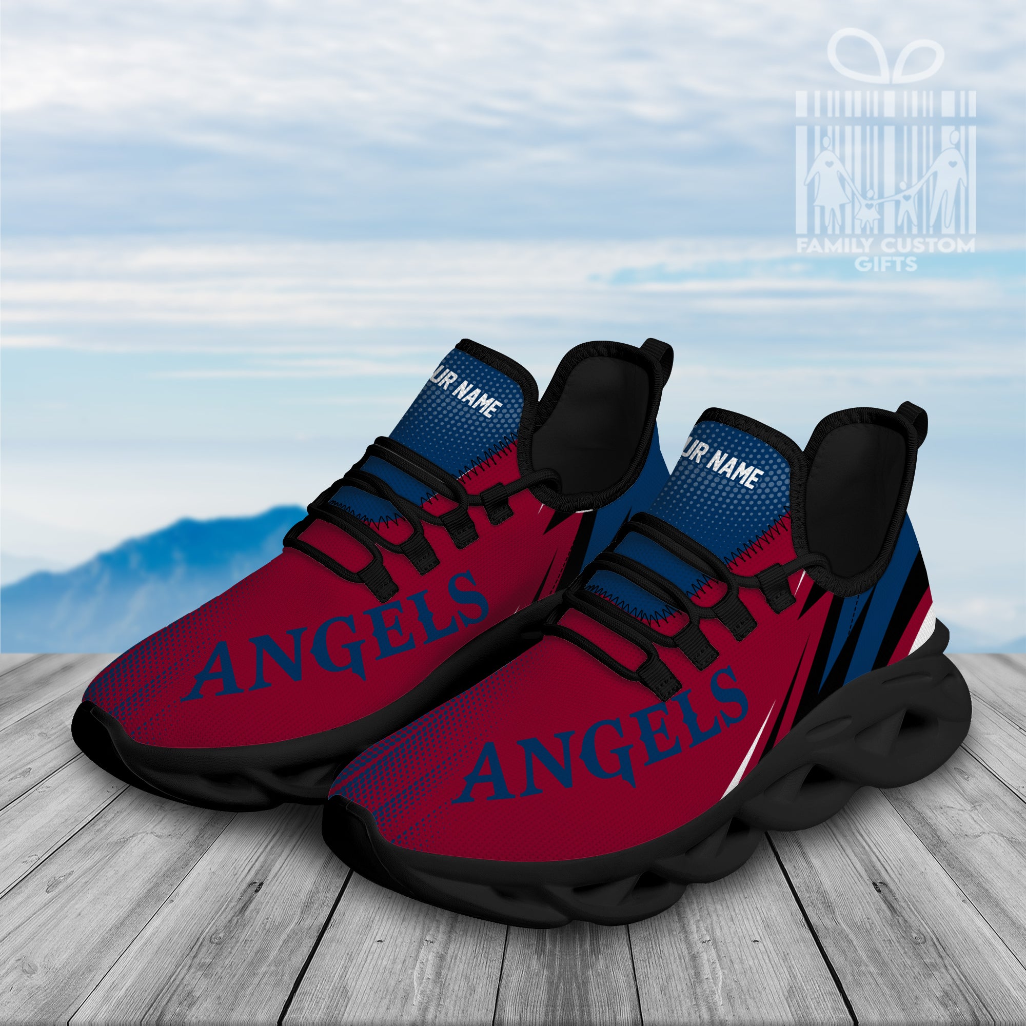 Los Angeles Angels Custom Baseball Personalized Max Soul Sneakers Running Sport Shoes for Men Women - Famjoys Los Angeles Angels Custom Baseball Personalized Max Soul Sneakers Running Sport Shoes for Men Women - Famjoys