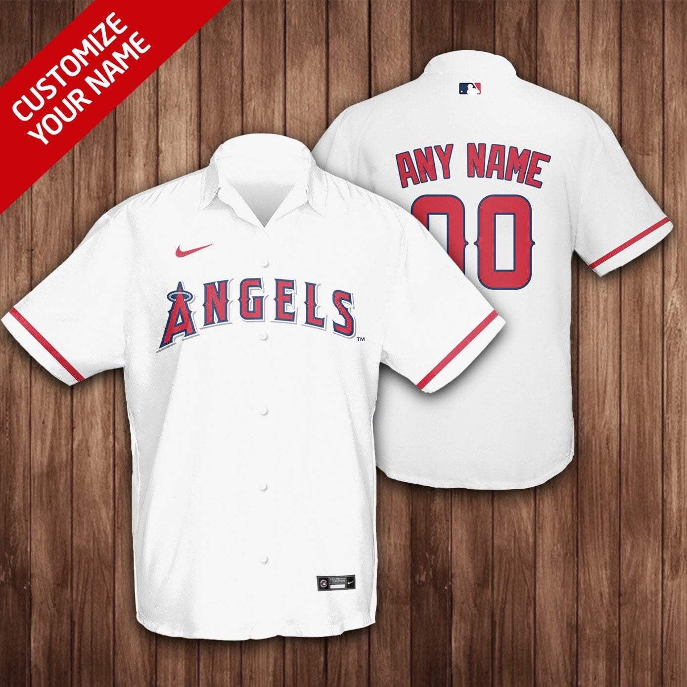 Los Angeles Angels Hawaiian Shirt - Famjoys Los Angeles Angels Hawaiian Shirt - Famjoys