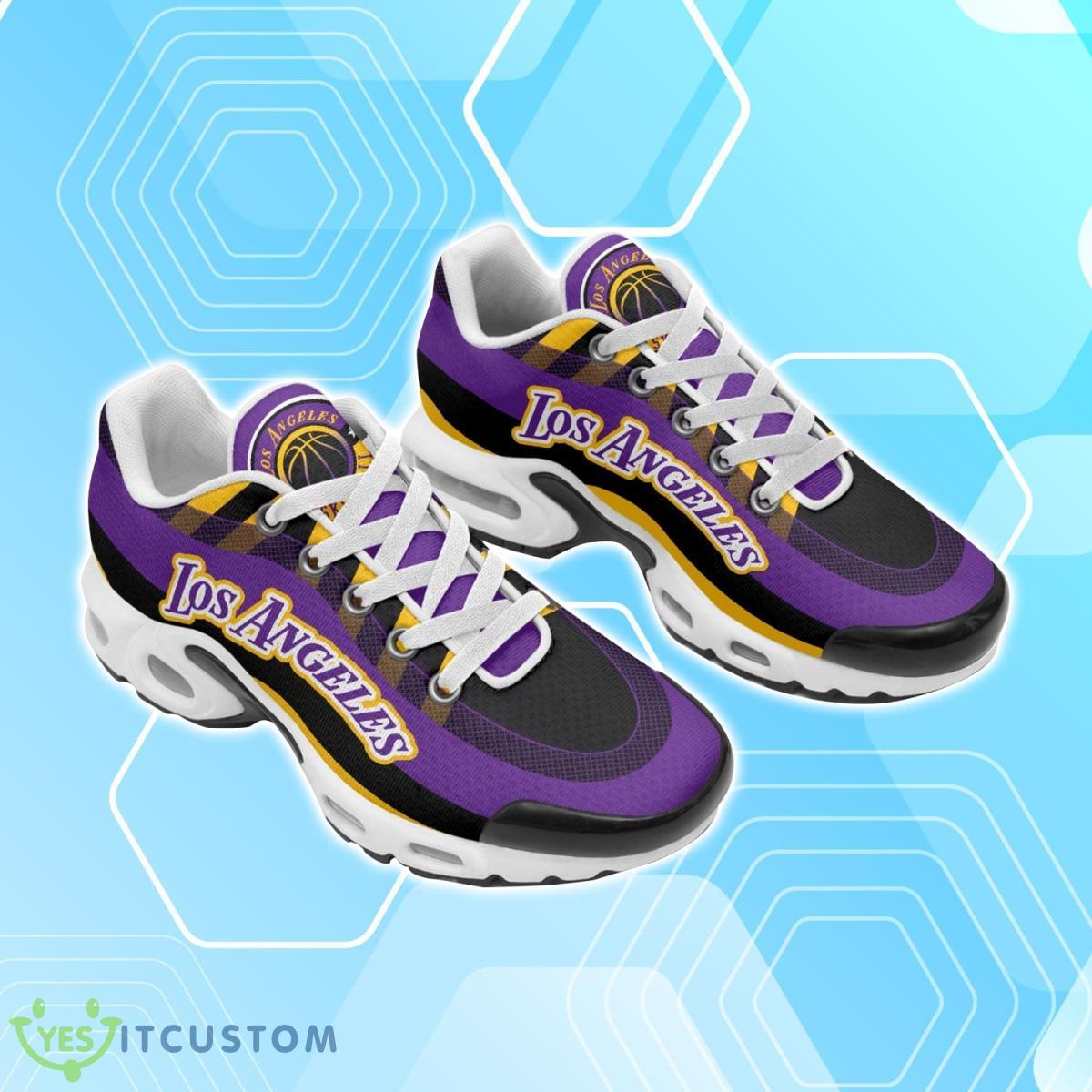 Los Angeles Basketball Air Cushion Shoes Personalized Name Air Cushion Sports Shoes Sneaker KLTNS220325 - Famjoys Los Angeles Basketball Air Cushion Shoes Personalized Name Air Cushion Sports Shoes Sneaker KLTNS220325 - Famjoys