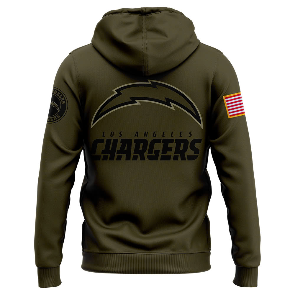 Los Angeles Chargers Camo Salute to Service Club Fleece Pullover Hoodie - Famjoys Los Angeles Chargers Camo Salute to Service Club Fleece Pullover Hoodie - Famjoys