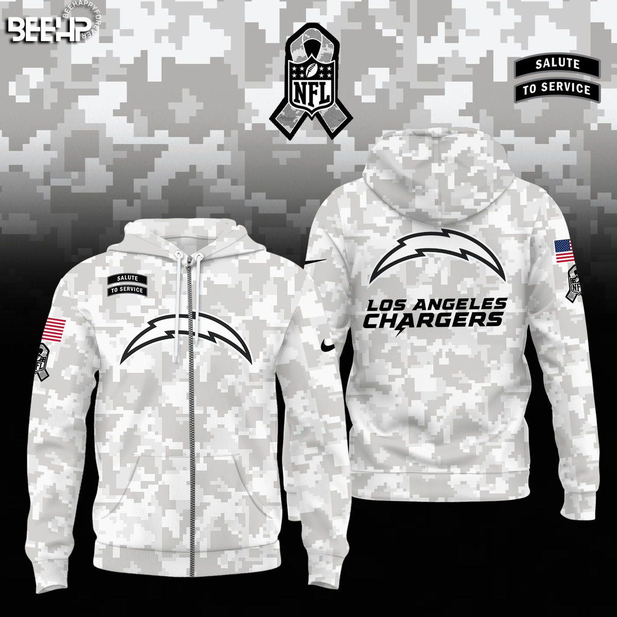 Los Angeles Chargers Camo Salute to Service Combo - Famjoys Los Angeles Chargers Camo Salute to Service Combo - Famjoys