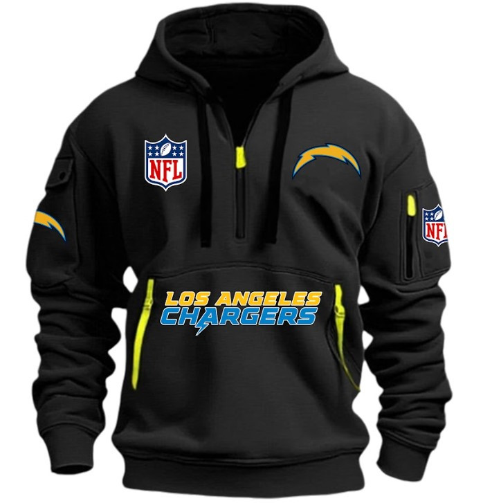 Los Angeles Chargers - HOODIE HALF ZIPPER - QTA405111347 - Famjoys Los Angeles Chargers - HOODIE HALF ZIPPER - QTA405111347 - Famjoys