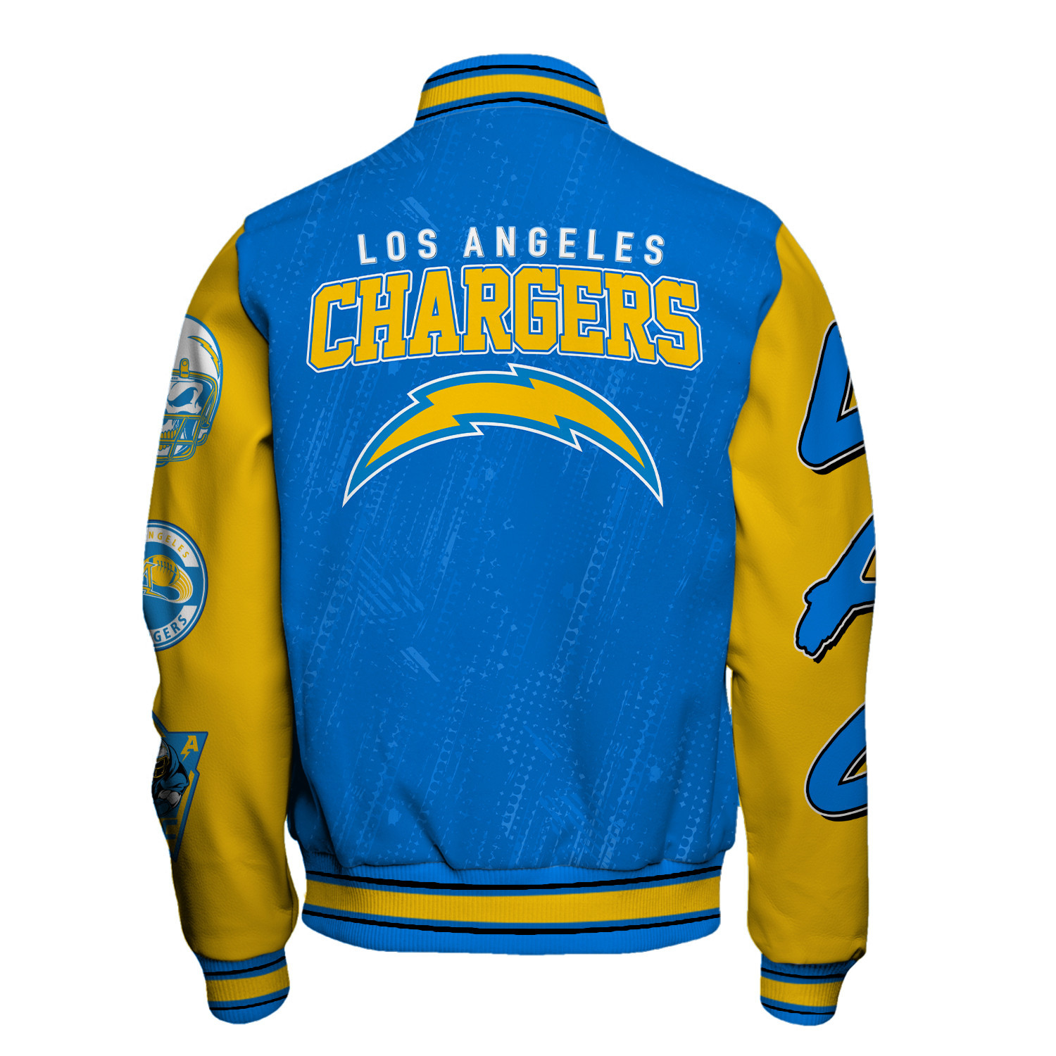 Los Angeles Chargers National Football League Conquer Every Field Unisex Varsity Jacket - Famjoys Los Angeles Chargers National Football League Conquer Every Field Unisex Varsity Jacket - Famjoys