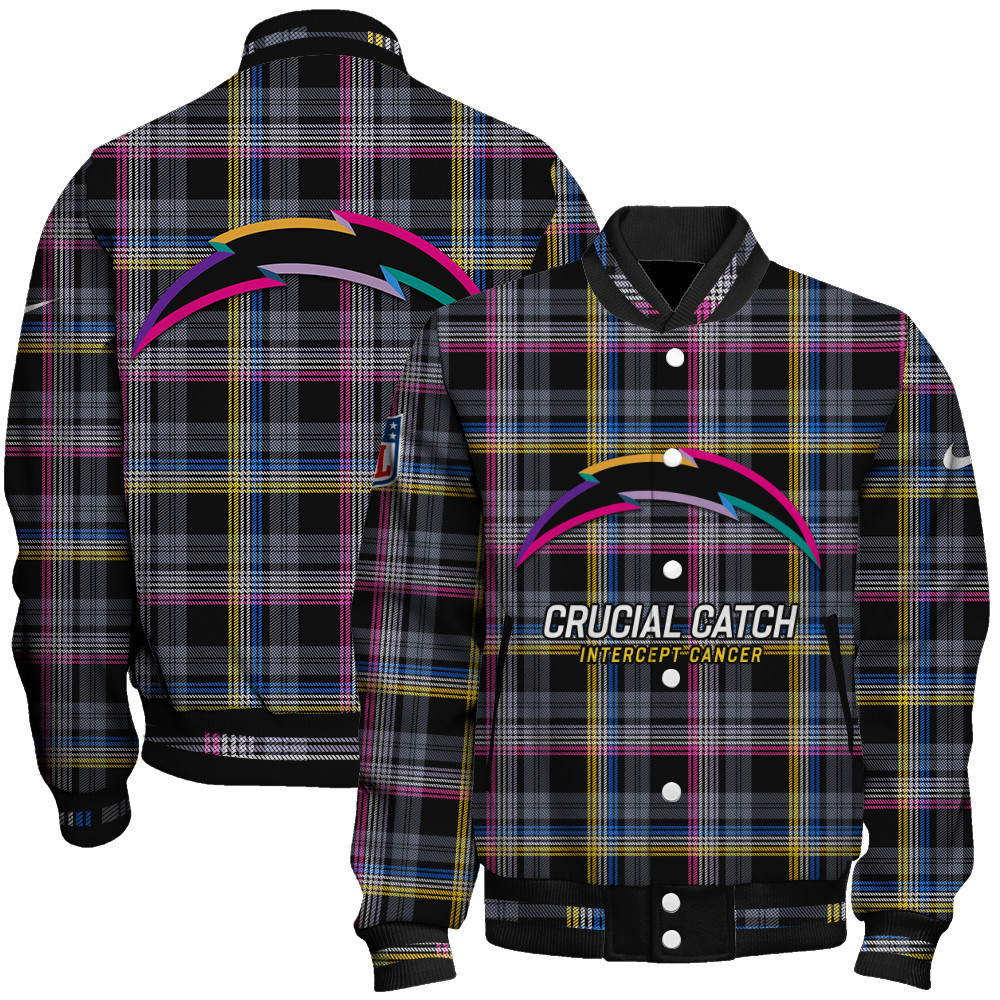 Los Angeles Chargers National Football League Crucial Catch Unisex Varsity Jacket - Famjoys Los Angeles Chargers National Football League Crucial Catch Unisex Varsity Jacket - Famjoys