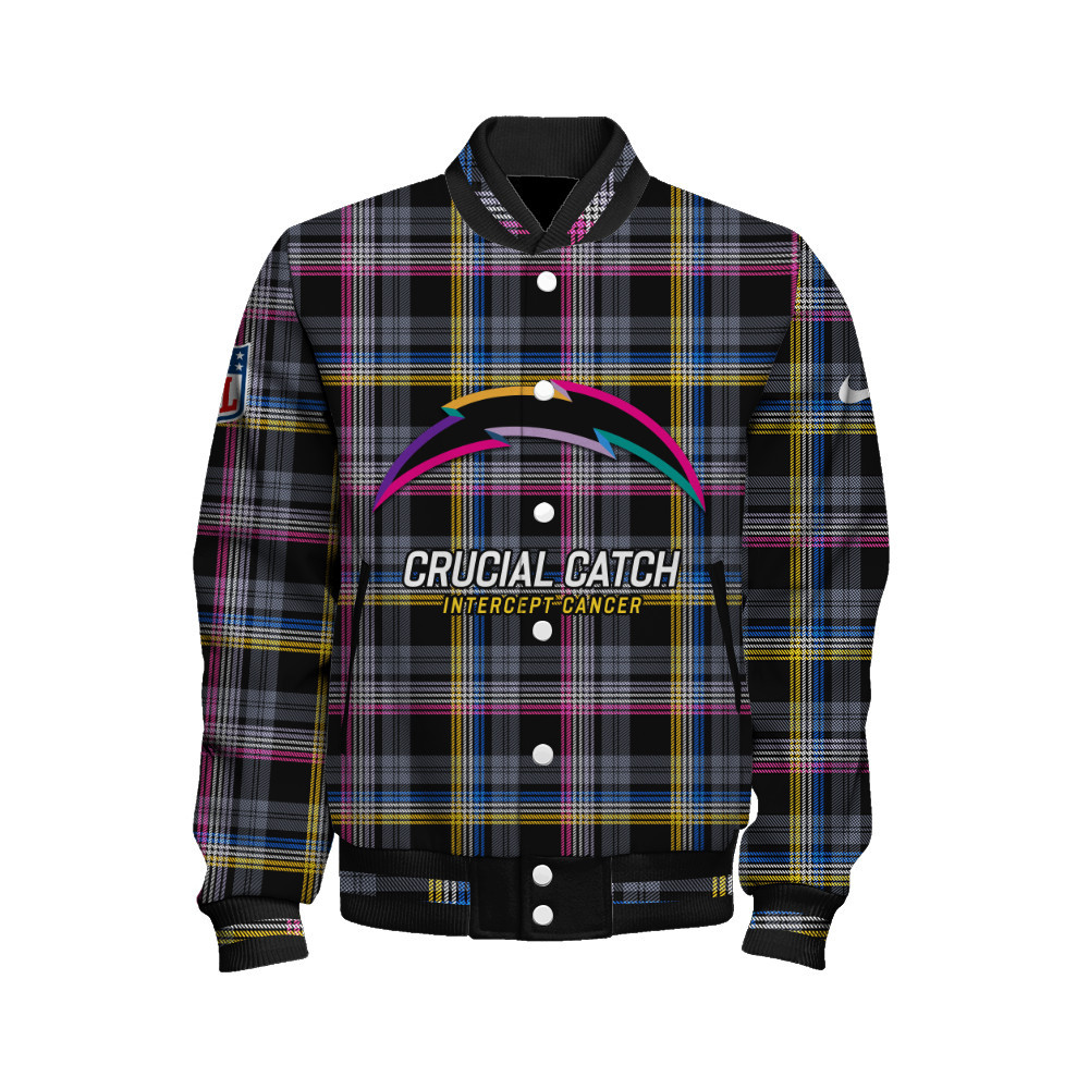 Los Angeles Chargers National Football League Crucial Catch Unisex Varsity Jacket - Famjoys Los Angeles Chargers National Football League Crucial Catch Unisex Varsity Jacket - Famjoys