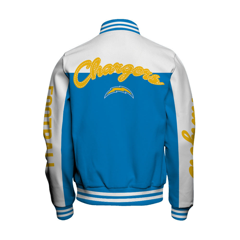 Los Angeles Chargers National Football League Face Any Weather Unisex Varsity Jacket - Famjoys Los Angeles Chargers National Football League Face Any Weather Unisex Varsity Jacket - Famjoys