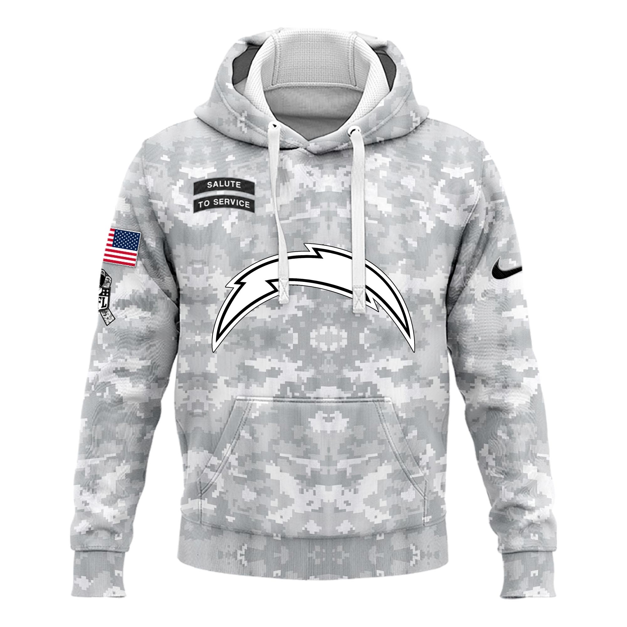 Los Angeles Chargers Veterans Day Hoodie - Famjoys Los Angeles Chargers Veterans Day Hoodie - Famjoys