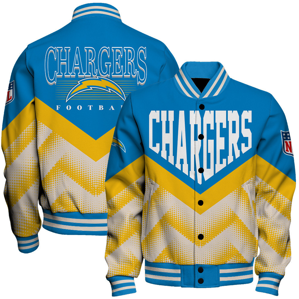 Los Angeles Chargers - We Are One Unisex Varsity Jacket - Famjoys Los Angeles Chargers - We Are One Unisex Varsity Jacket - Famjoys