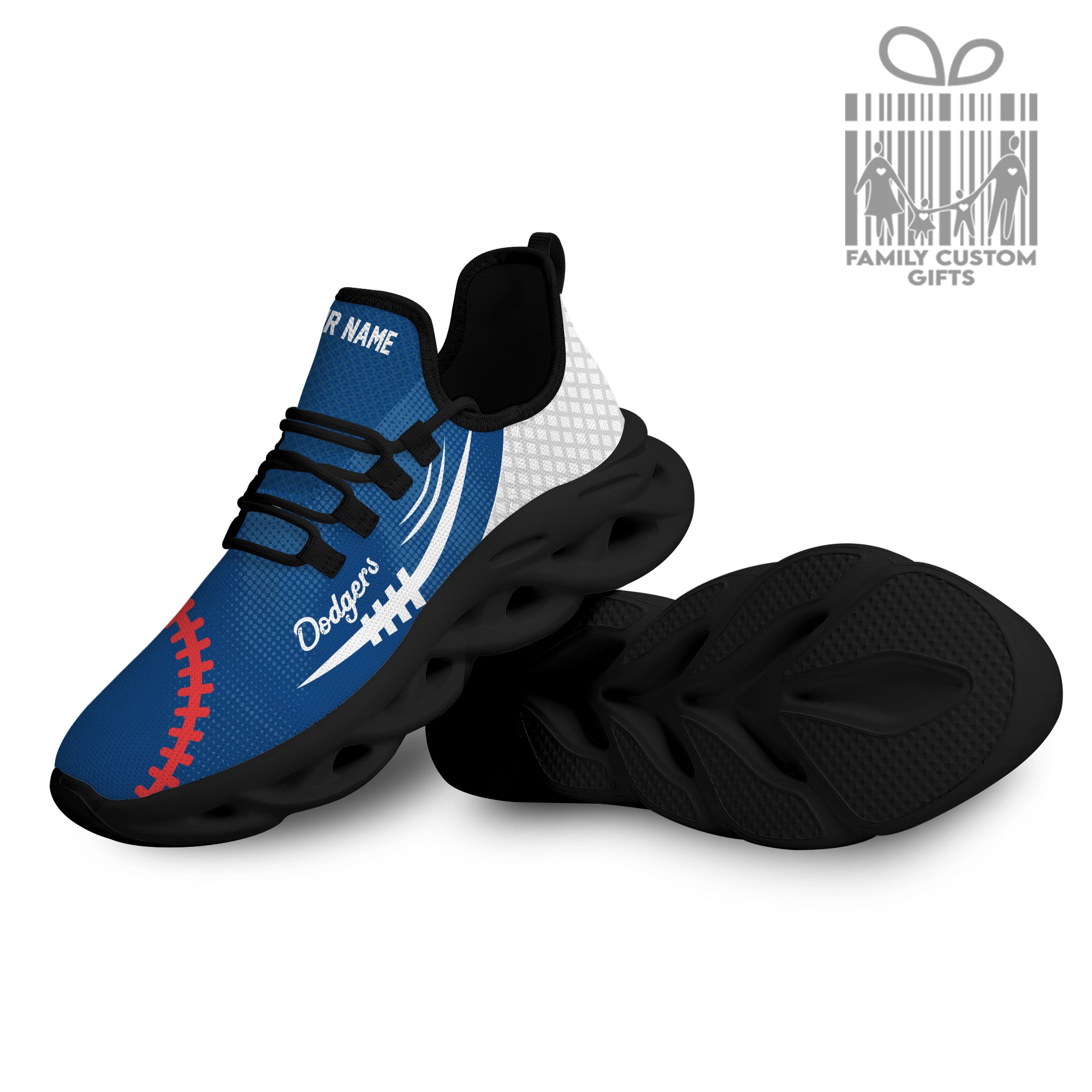 Los Angeles Custom Baseball Personalized Max Soul Sneakers Running Sport Shoes for Her Him - Famjoys Los Angeles Custom Baseball Personalized Max Soul Sneakers Running Sport Shoes for Her Him - Famjoys