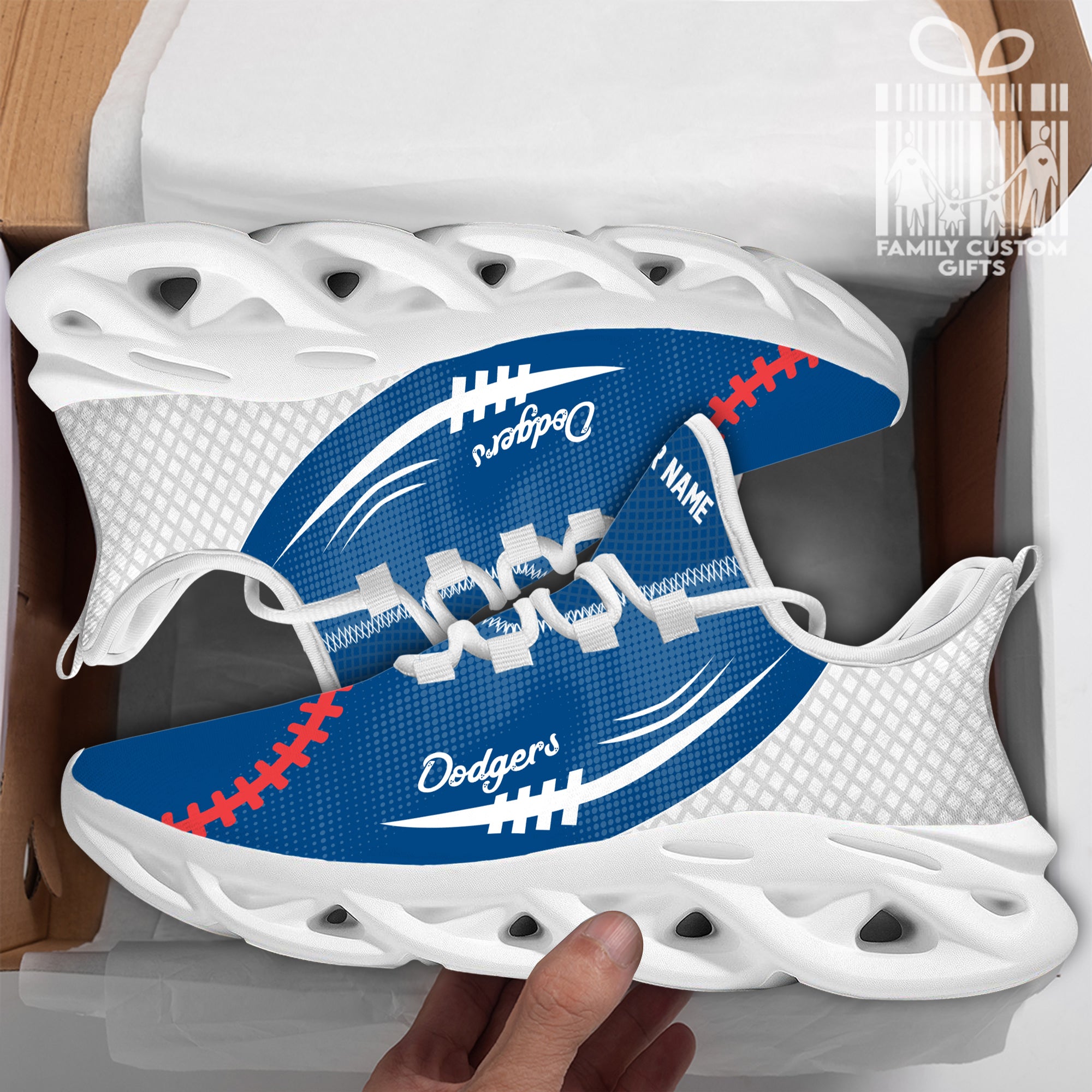 Los Angeles Custom Baseball Personalized Max Soul Sneakers Running Sport Shoes for Her Him - Famjoys Los Angeles Custom Baseball Personalized Max Soul Sneakers Running Sport Shoes for Her Him - Famjoys