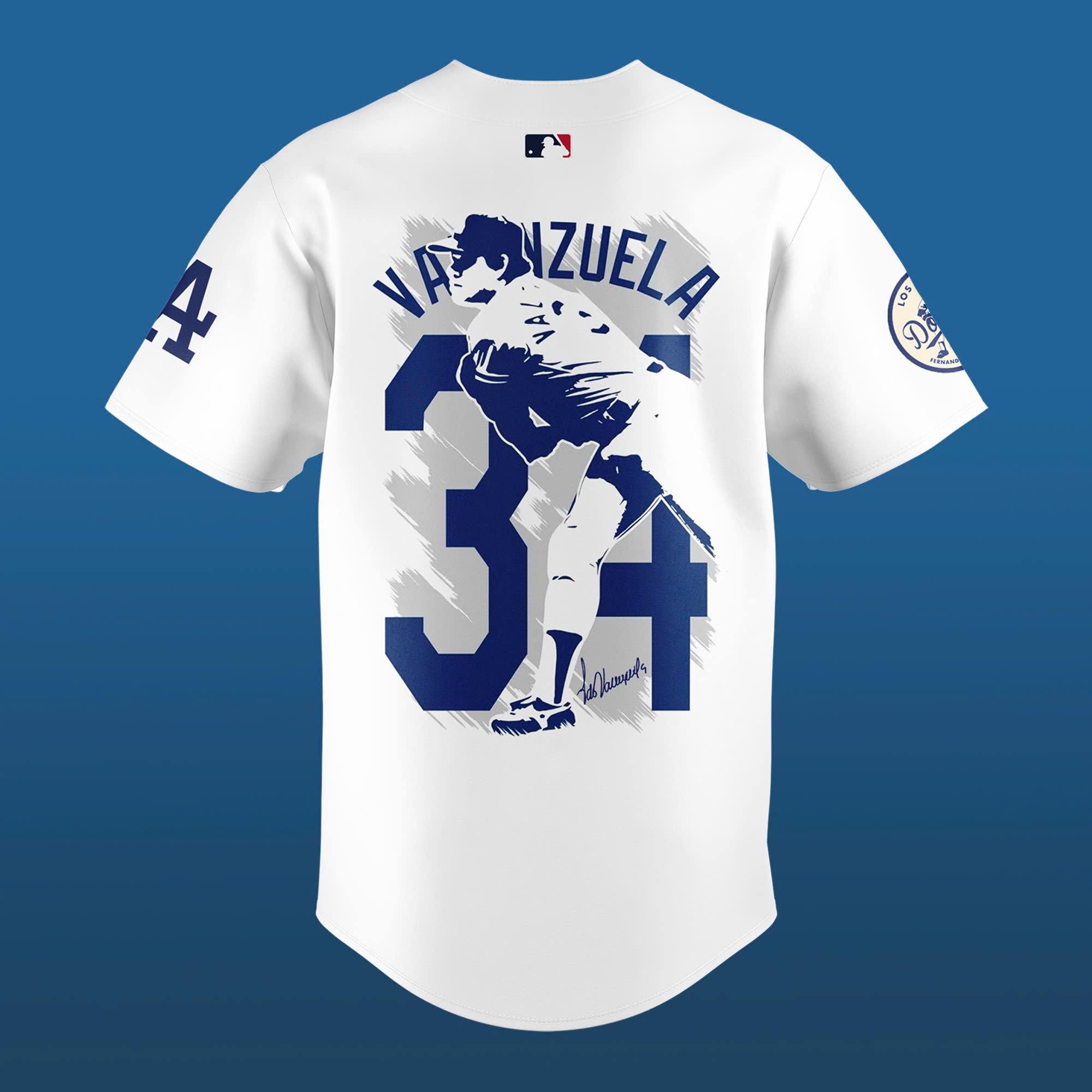 Los Angeles Dodgers’ Fernando Valenzuela FOREVER 34 Special Jersey - Famjoys Los Angeles Dodgers’ Fernando Valenzuela FOREVER 34 Special Jersey - Famjoys