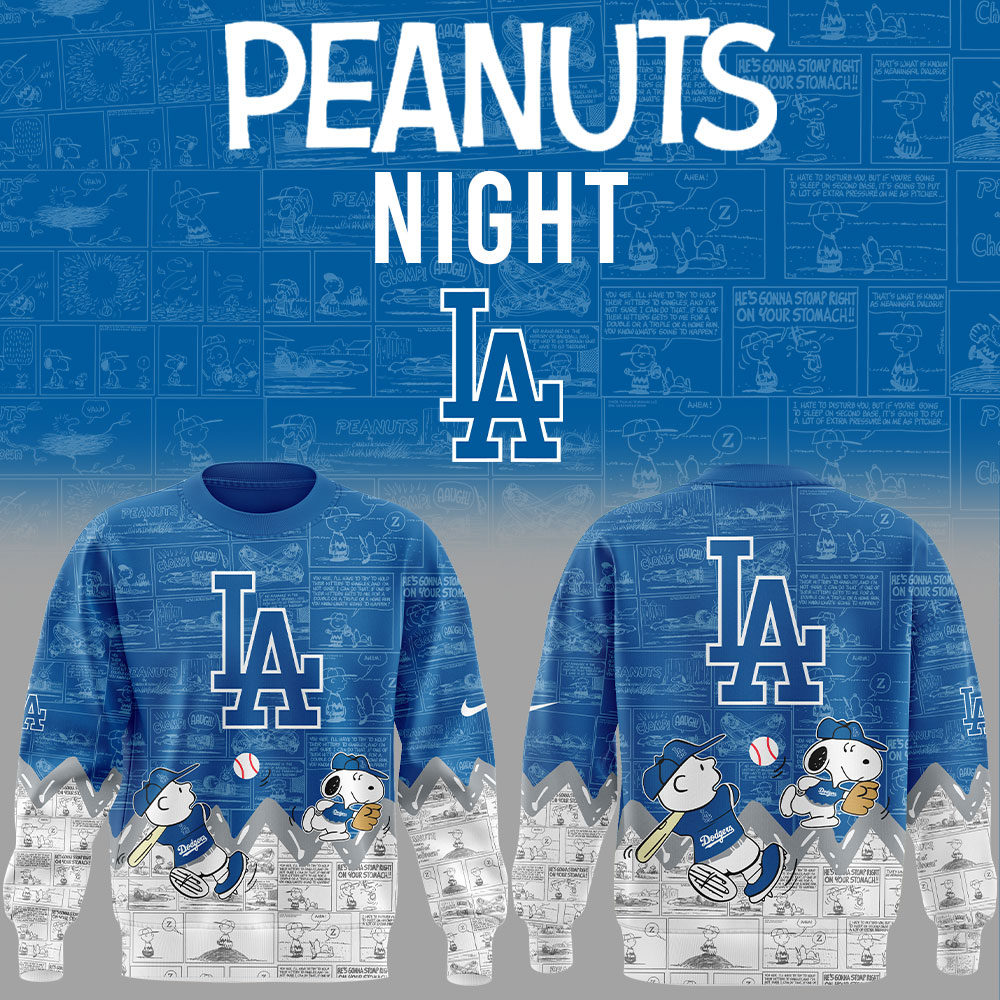 Los Angeles Dodgers 75th Anniversary of Sweatshirt - Famjoys Los Angeles Dodgers 75th Anniversary of Sweatshirt - Famjoys