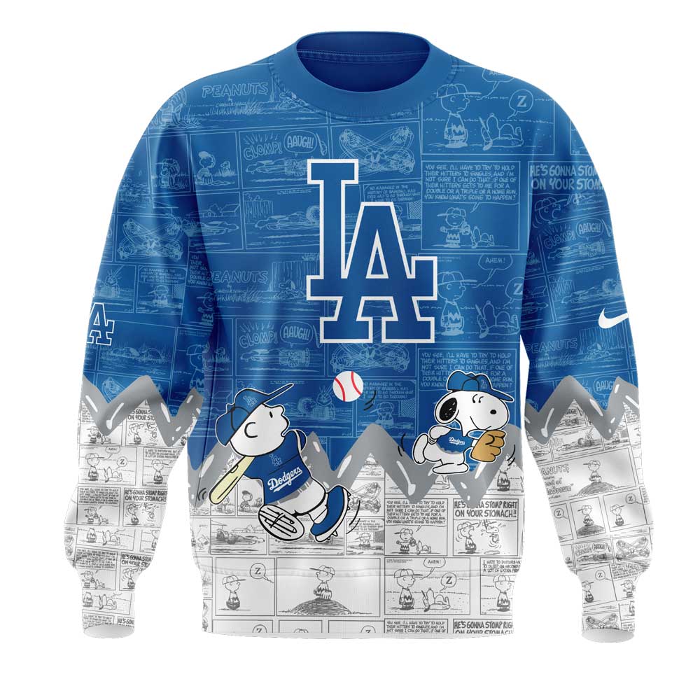 Los Angeles Dodgers 75th Anniversary of Sweatshirt - Famjoys Los Angeles Dodgers 75th Anniversary of Sweatshirt - Famjoys