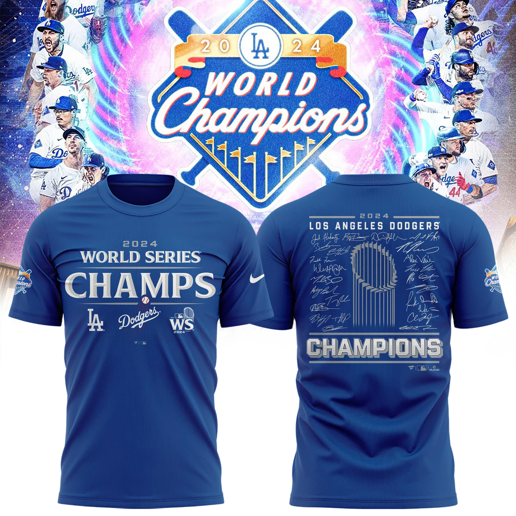 Los Angeles Dodgers Black World Series Champions Shirt - Famjoys Los Angeles Dodgers Black World Series Champions Shirt - Famjoys
