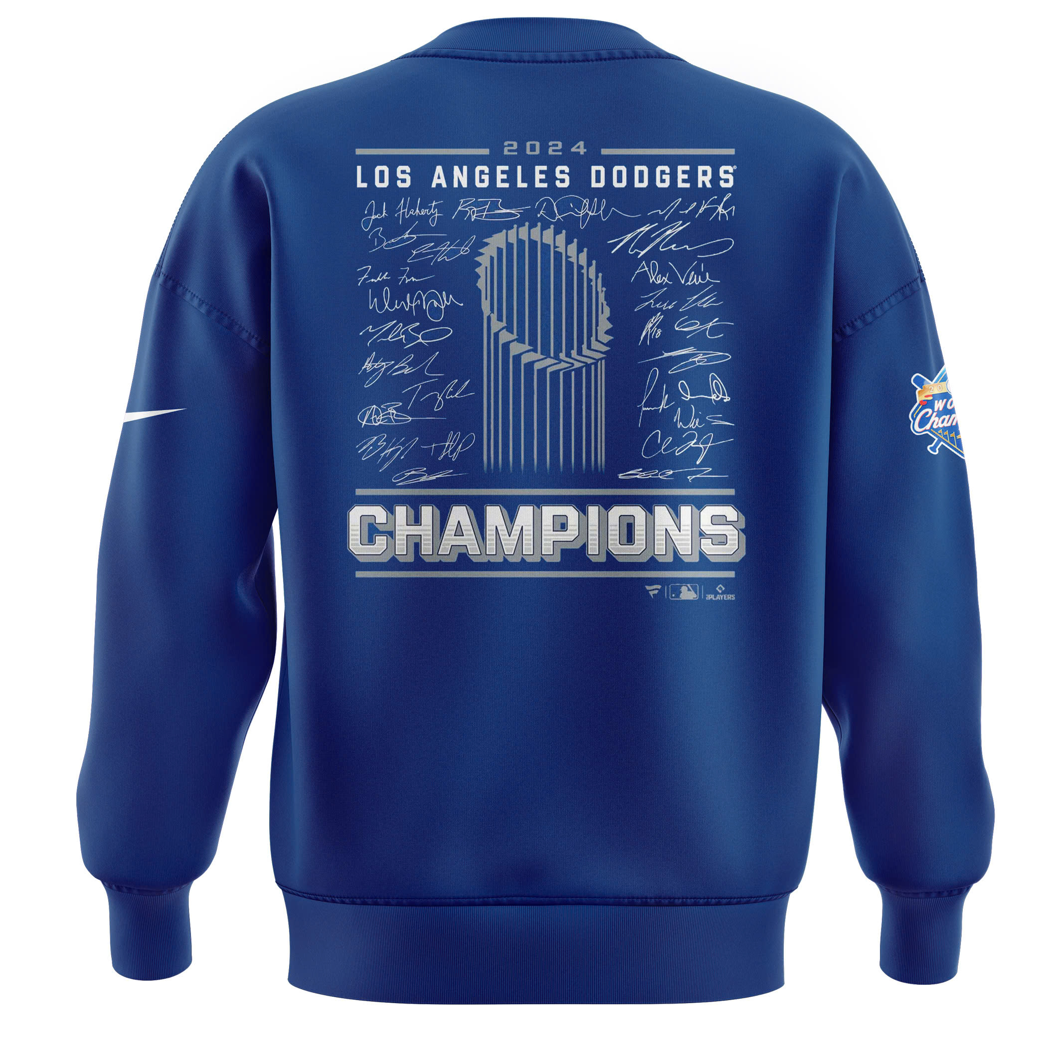 Los Angeles Dodgers Black World Series Champions Sweatershirt - Famjoys Los Angeles Dodgers Black World Series Champions Sweatershirt - Famjoys