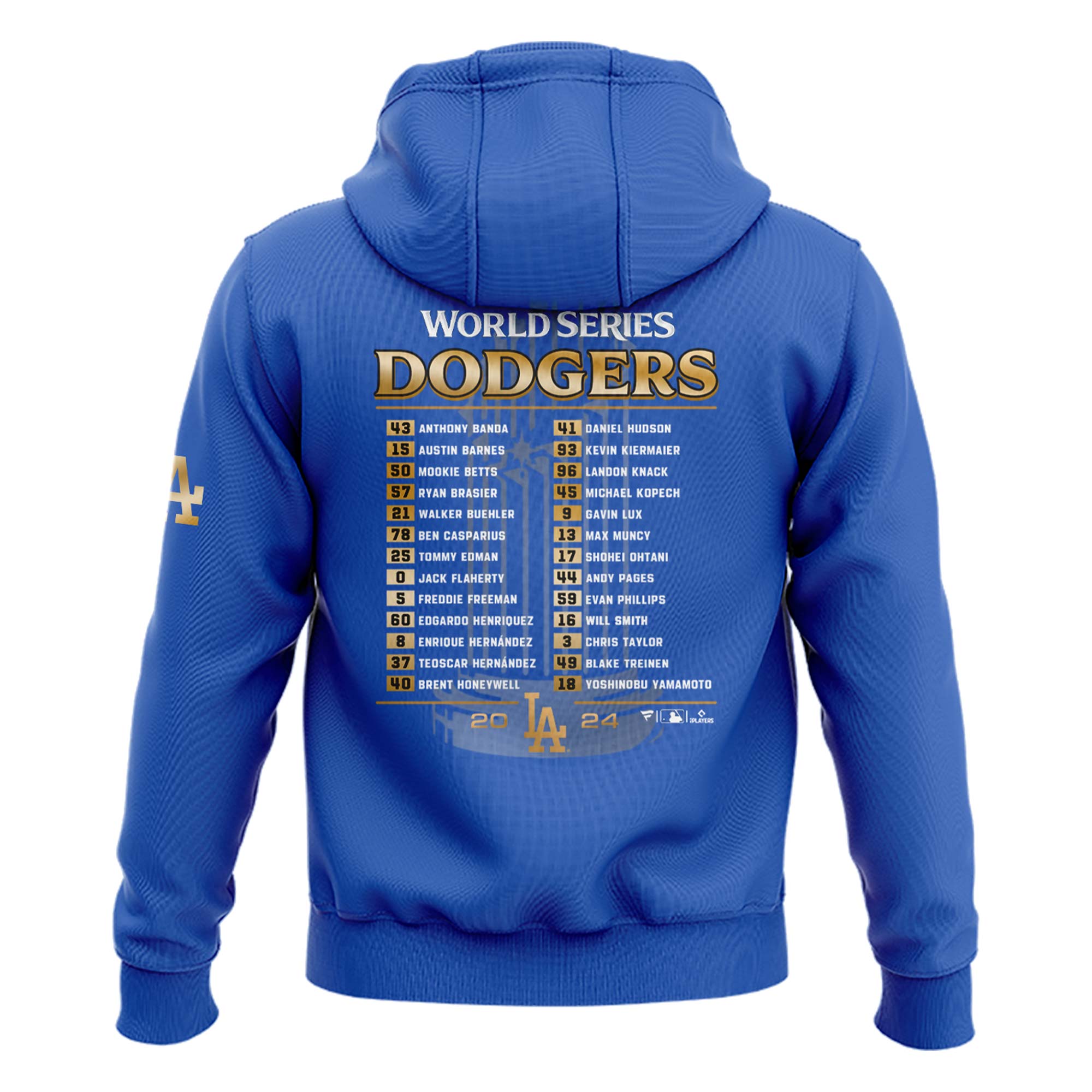 Los Angeles Dodgers Champions Hoodie - Famjoys Los Angeles Dodgers Champions Hoodie - Famjoys