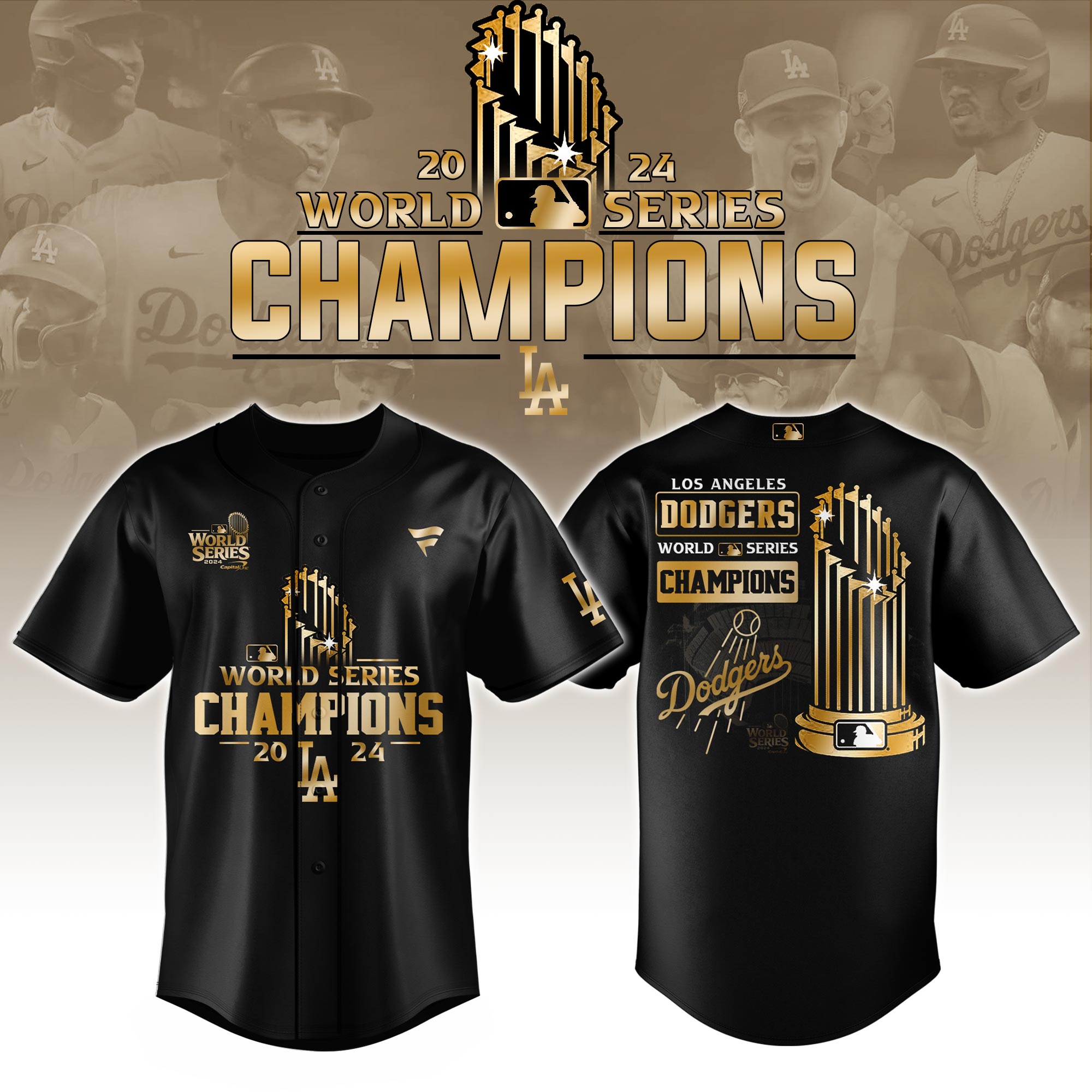 Los Angeles Dodgers Champions Jersey - Famjoys Los Angeles Dodgers Champions Jersey - Famjoys