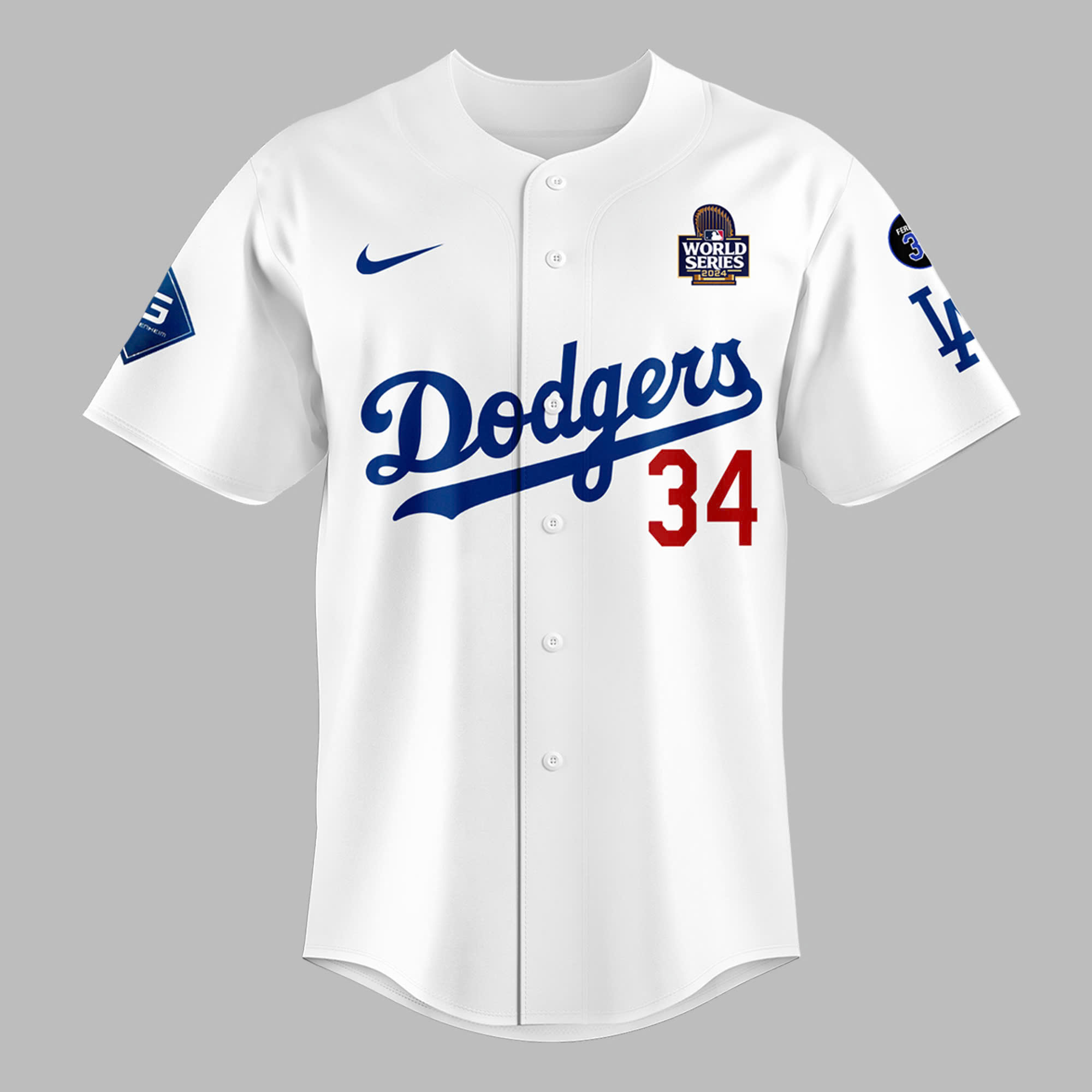 Los Angeles Dodgers' Fernando Valenzuela: EL Toro FOREVER 34 Special Jersey - Famjoys Los Angeles Dodgers' Fernando Valenzuela: EL Toro FOREVER 34 Special Jersey - Famjoys