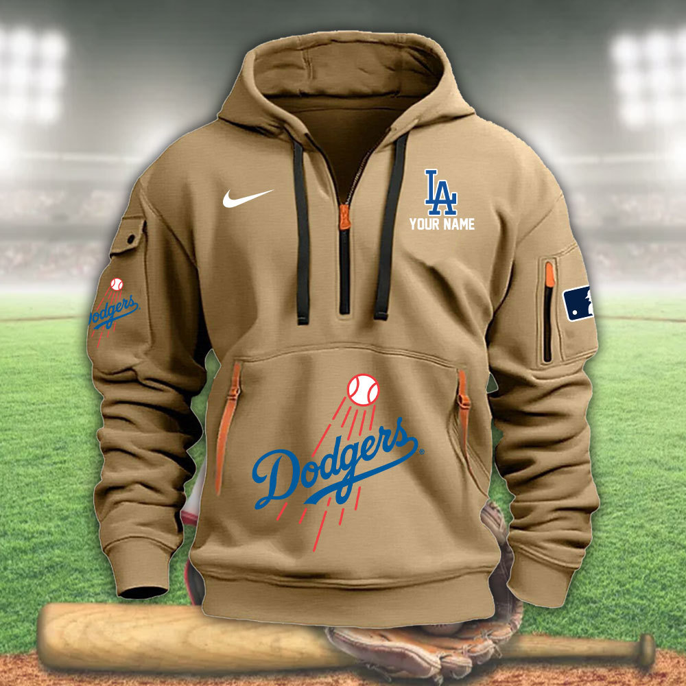 Los Angeles Dodgers Heavy Hoodie - Famjoys Los Angeles Dodgers Heavy Hoodie - Famjoys