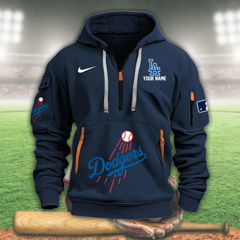 Los Angeles Dodgers Heavy Hoodie - Famjoys Los Angeles Dodgers Heavy Hoodie - Famjoys