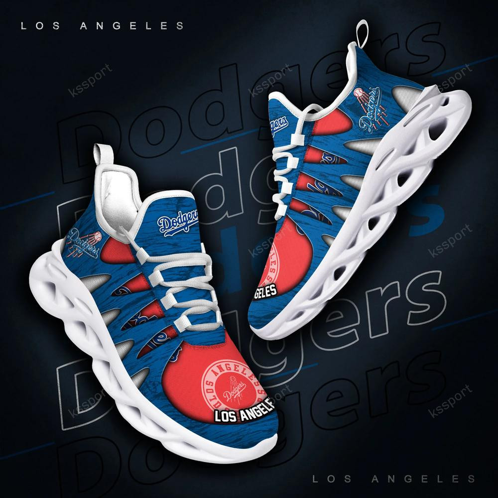 Los Angeles Dodgers Max Soul Shoes, Running Sneakers - Famjoys Los Angeles Dodgers Max Soul Shoes, Running Sneakers - Famjoys