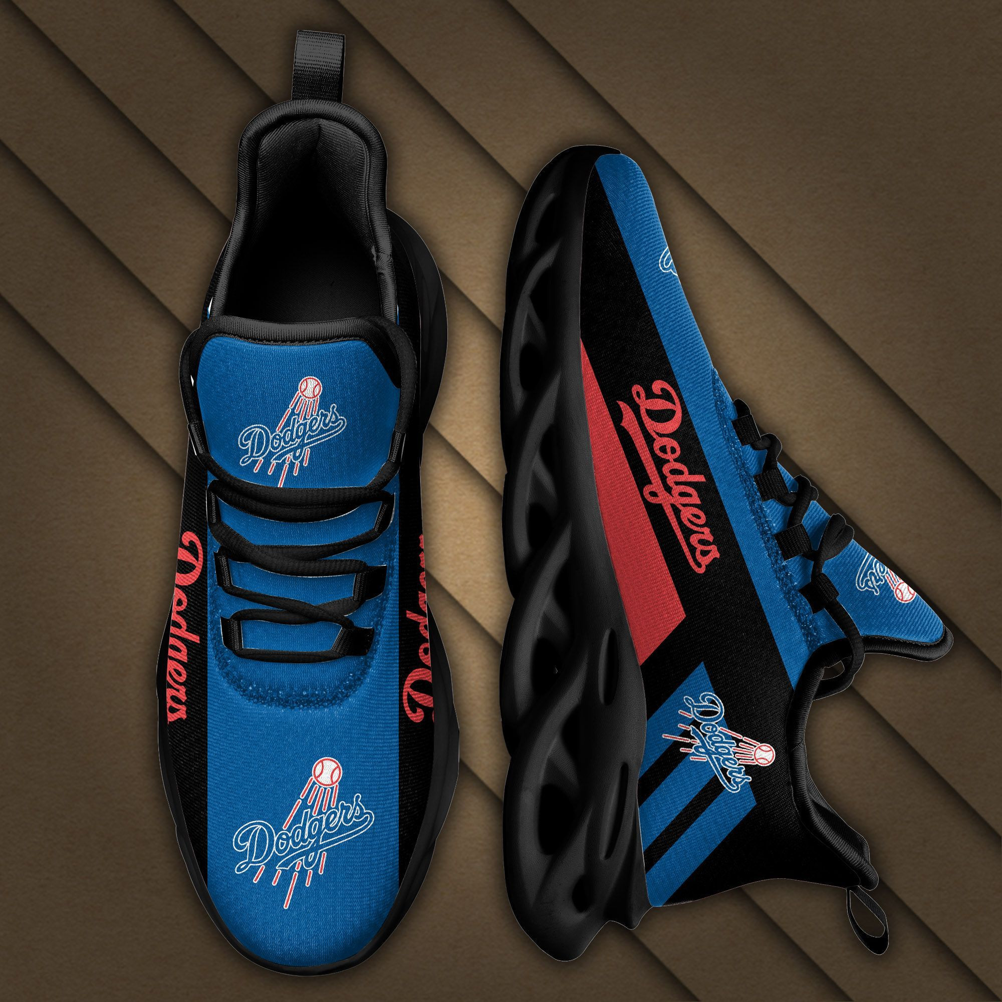 Los Angeles Dodgers Max Soul Sneakers Running Sports Shoes - Famjoys Los Angeles Dodgers Max Soul Sneakers Running Sports Shoes - Famjoys