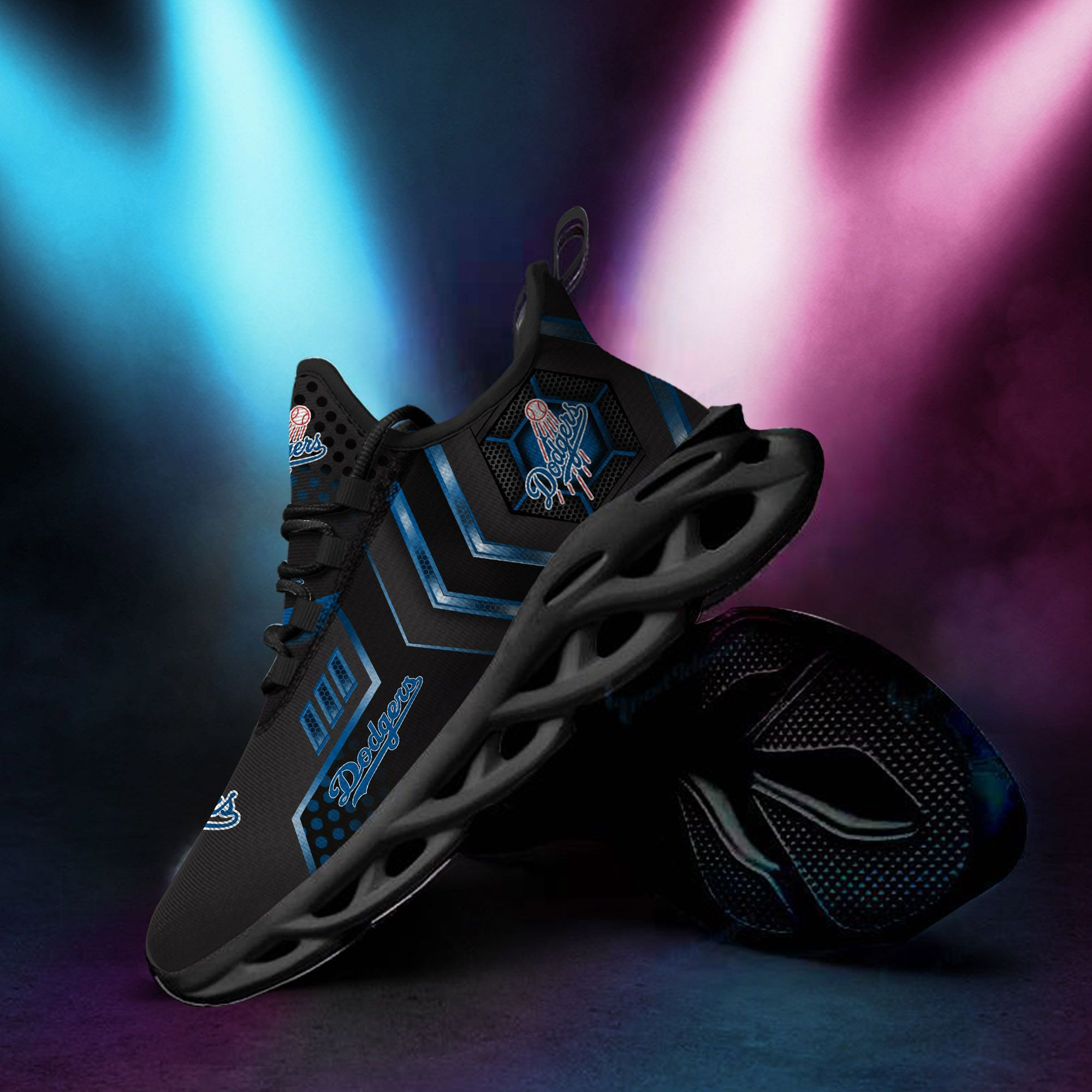 Los Angeles Dodgers Max Soul Sneakers Shoes - Famjoys Los Angeles Dodgers Max Soul Sneakers Shoes - Famjoys