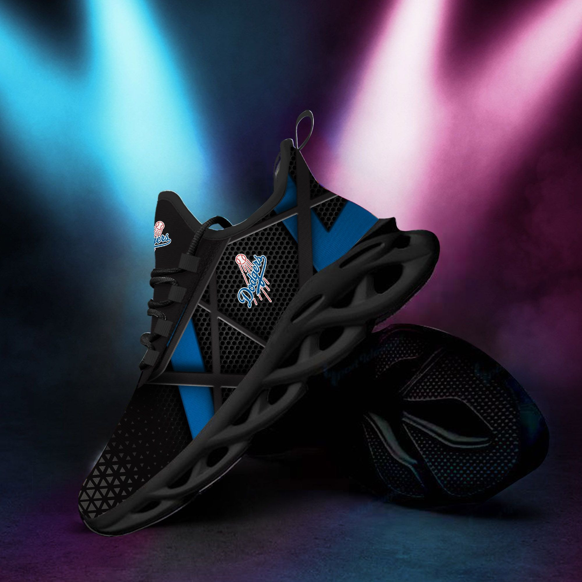 Los Angeles Dodgers Max Soul Sneakers Shoes - Famjoys Los Angeles Dodgers Max Soul Sneakers Shoes - Famjoys