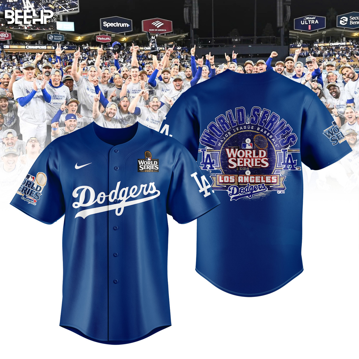 Los Angeles Dodgers National League Champions Baseball Jersey - Famjoys Los Angeles Dodgers National League Champions Baseball Jersey - Famjoys