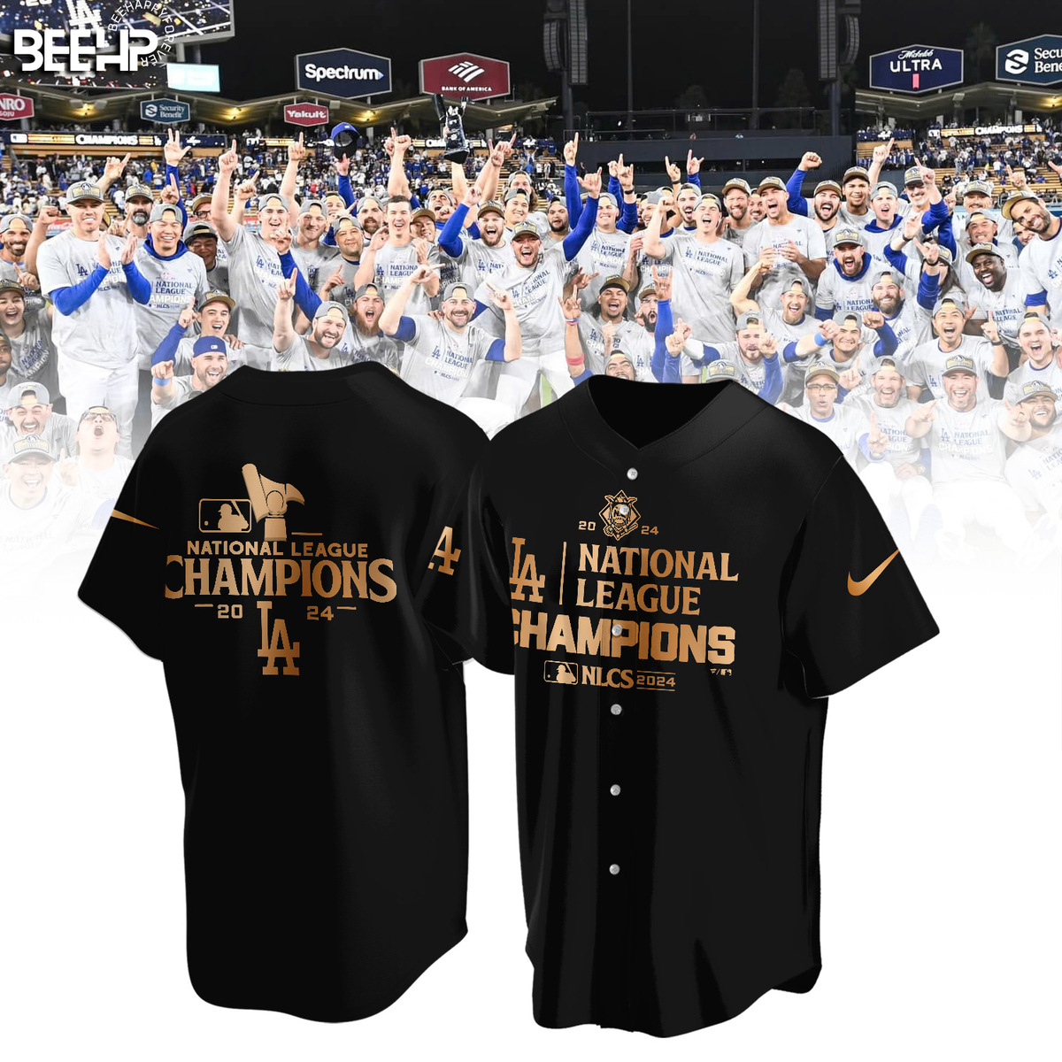 Los Angeles Dodgers National League Champions Shirt - Famjoys Los Angeles Dodgers National League Champions Shirt - Famjoys
