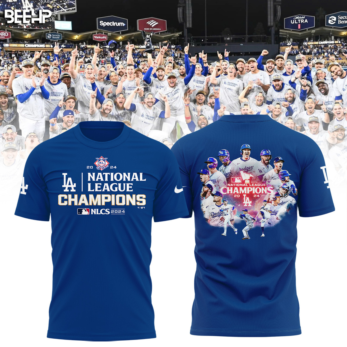 Los Angeles Dodgers National League Champions Shirt - Famjoys Los Angeles Dodgers National League Champions Shirt - Famjoys