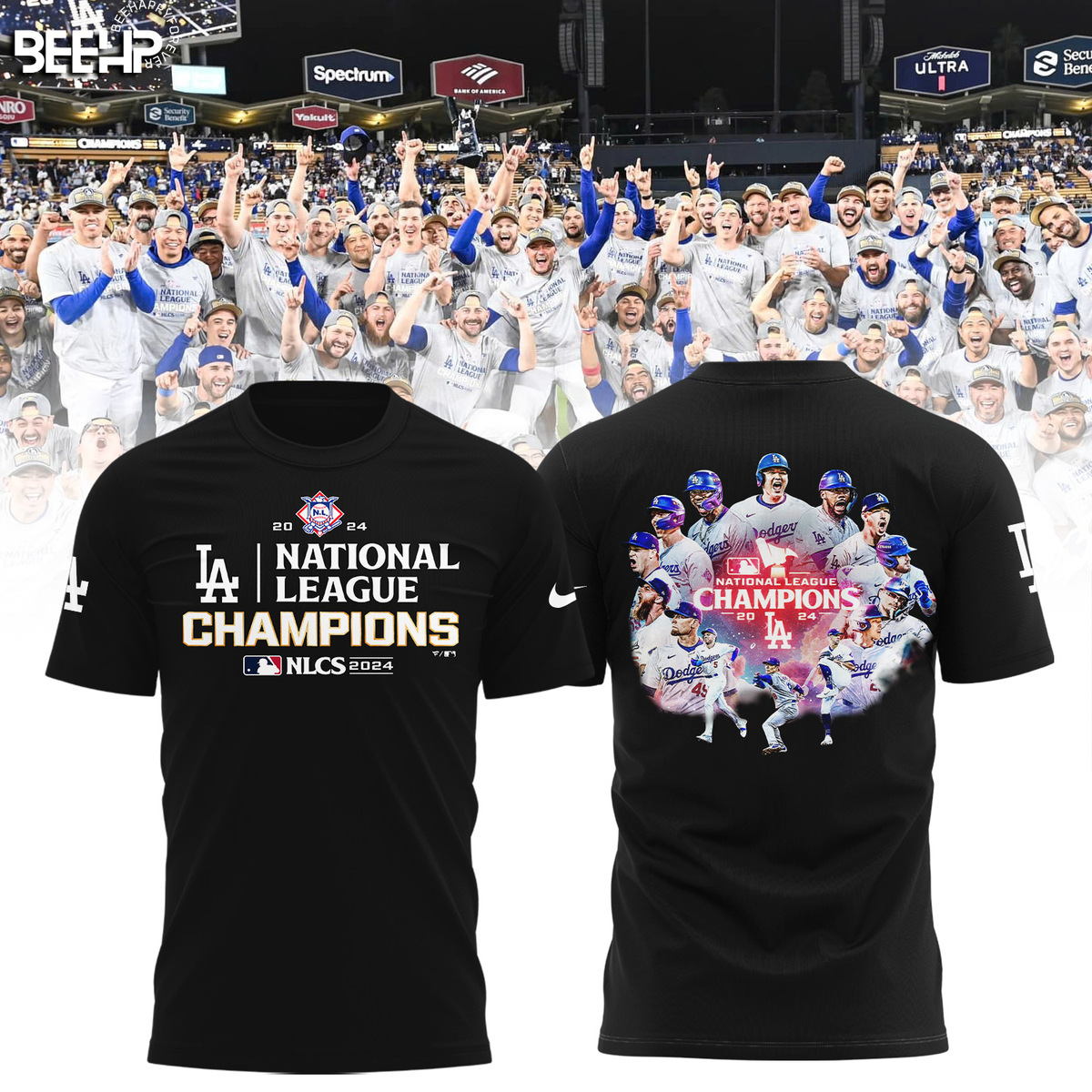 Los Angeles Dodgers National League Champions Shirt - Famjoys Los Angeles Dodgers National League Champions Shirt - Famjoys