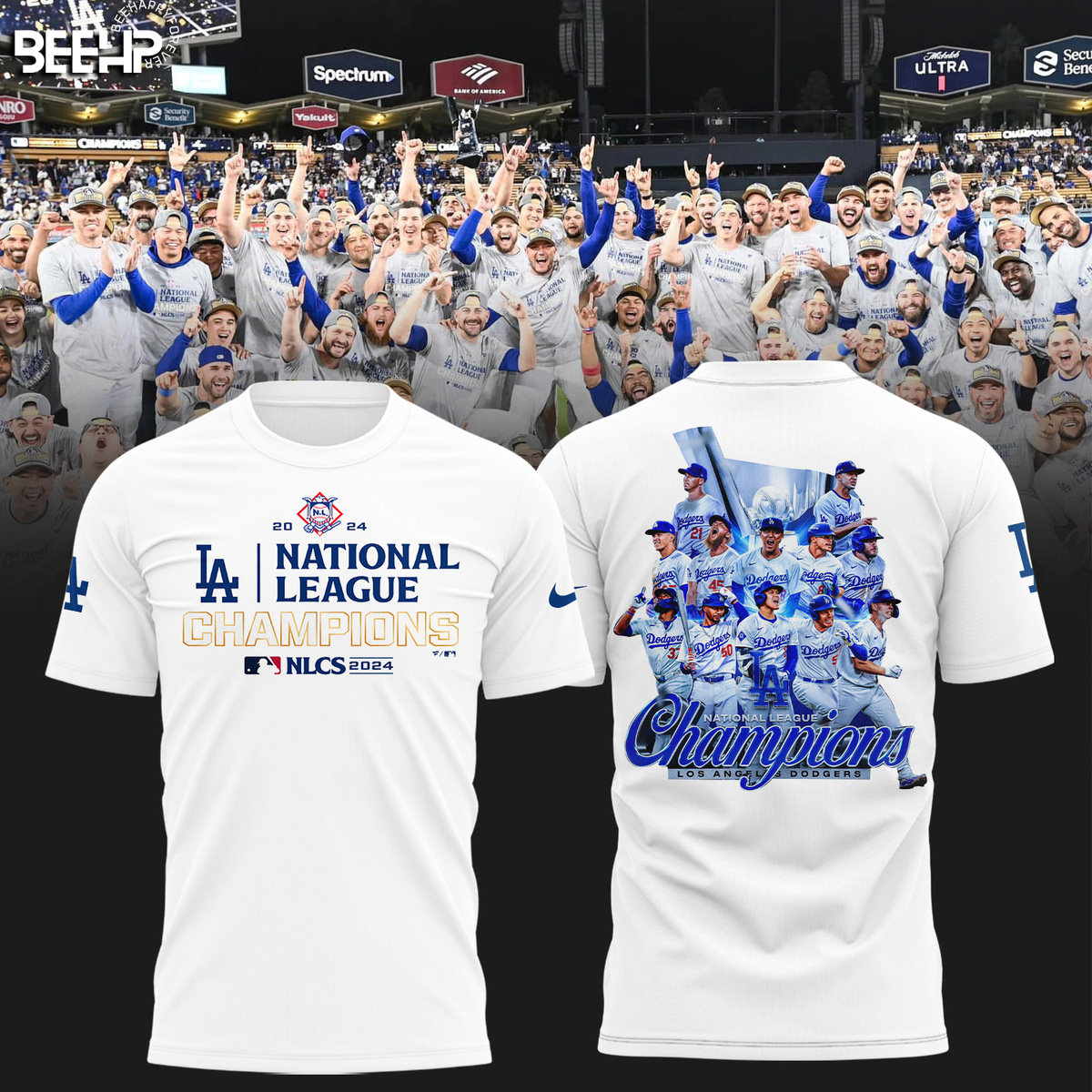 Los Angeles Dodgers National League Champions Shirt - Famjoys Los Angeles Dodgers National League Champions Shirt - Famjoys