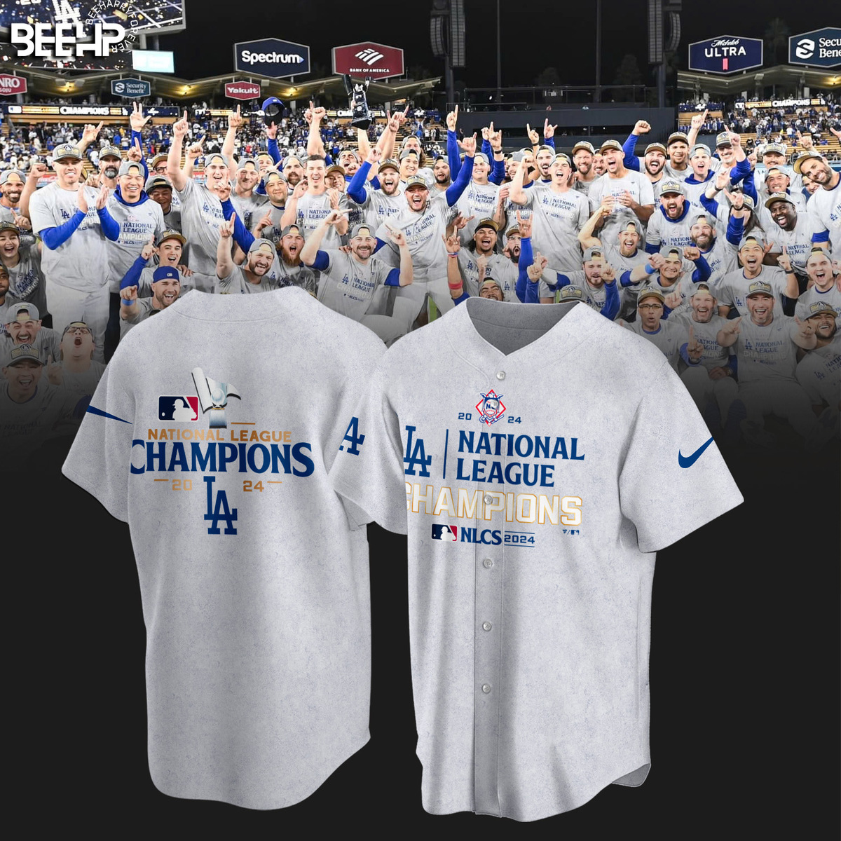 Los Angeles Dodgers National League Champions Shirt - Famjoys Los Angeles Dodgers National League Champions Shirt - Famjoys