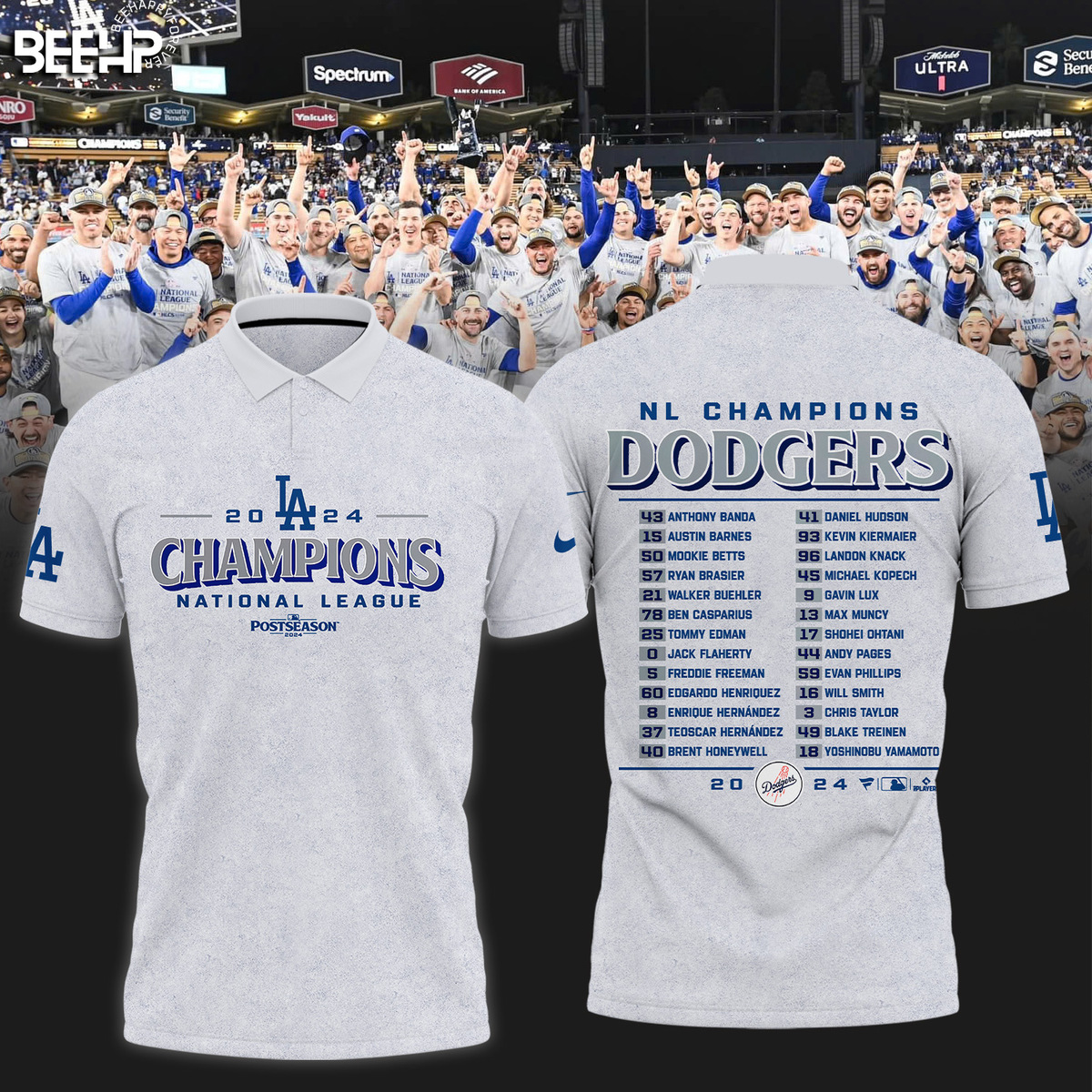Los Angeles Dodgers National League Champions Shirt - Famjoys Los Angeles Dodgers National League Champions Shirt - Famjoys
